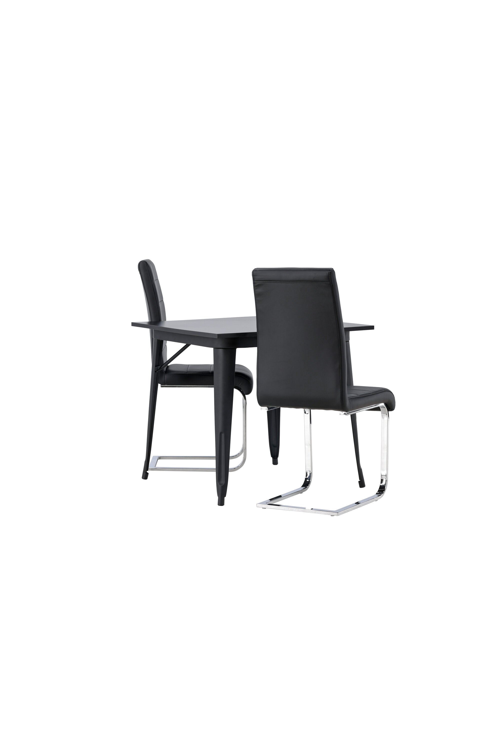 Tempe Esszimmerset + Tempo 80cm/2St. in Schwarzgrau präsentiert im Onlineshop von KAQTU Design AG. Esszimmerset ist von Venture Home