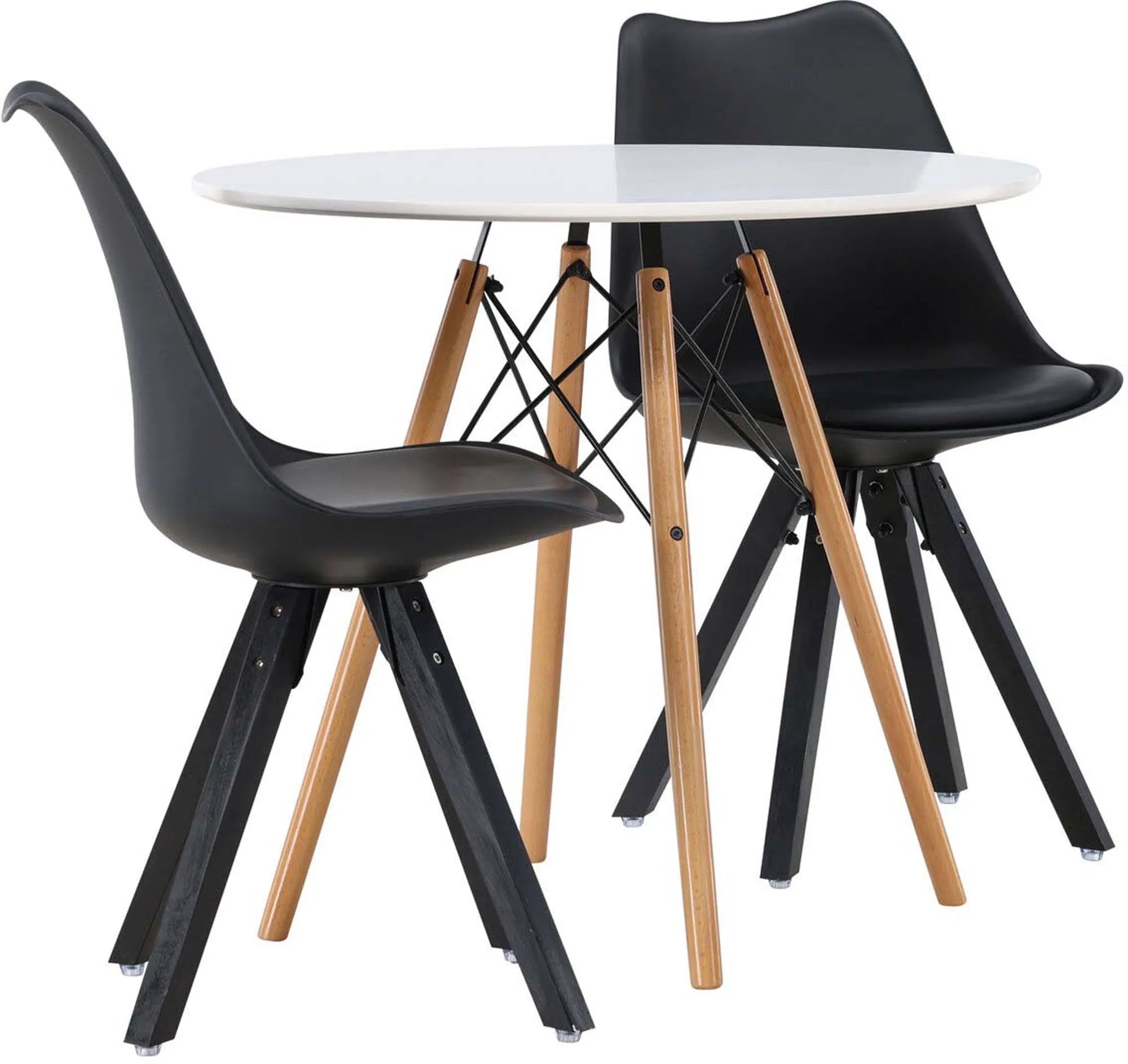 Kompaktes Danburi Set mit Zeno Tisch, ideal für stilvolle Esszimmer.