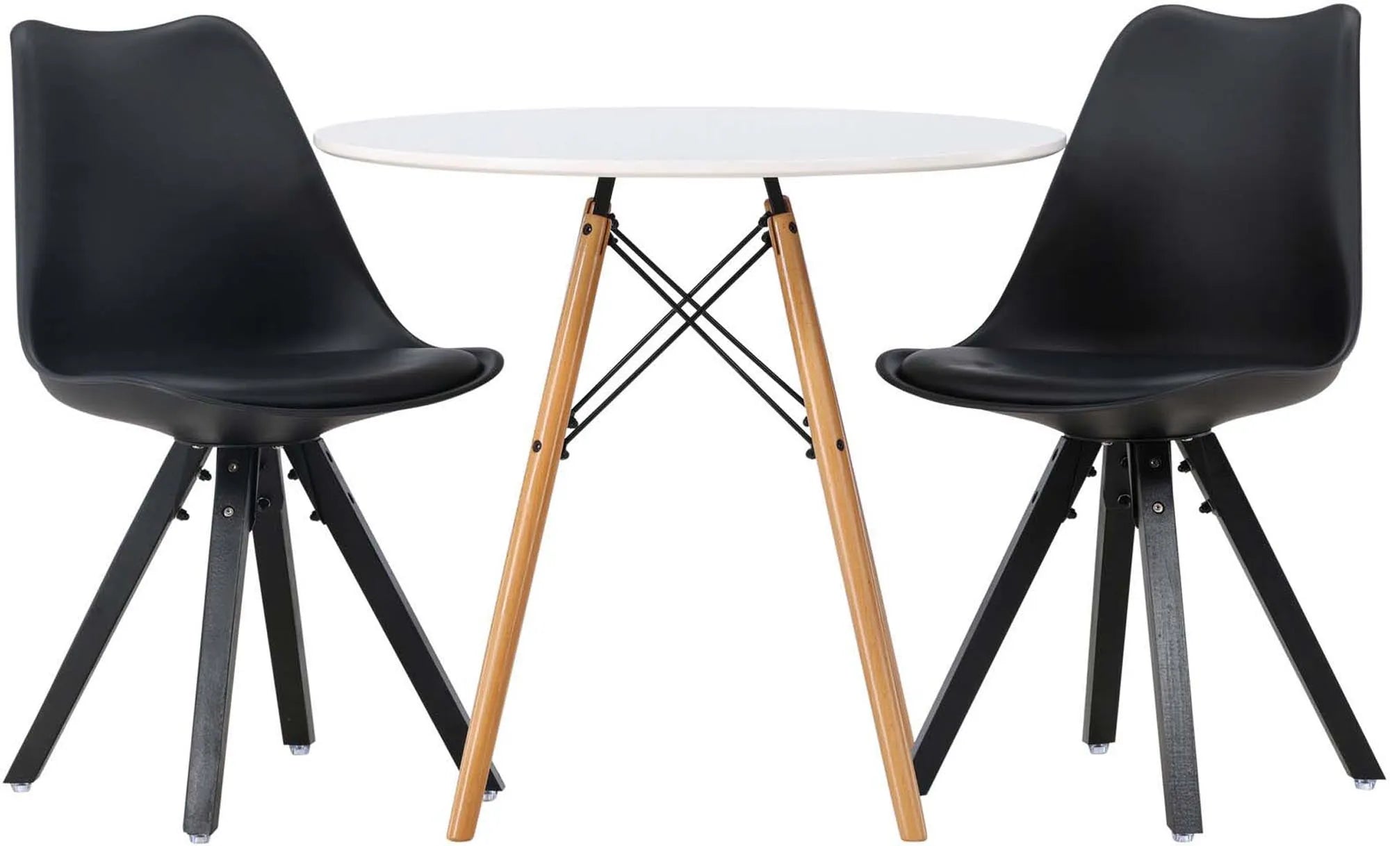 Elegantes Danburi Set mit Zeno Tisch, perfekt für kleine Räume.