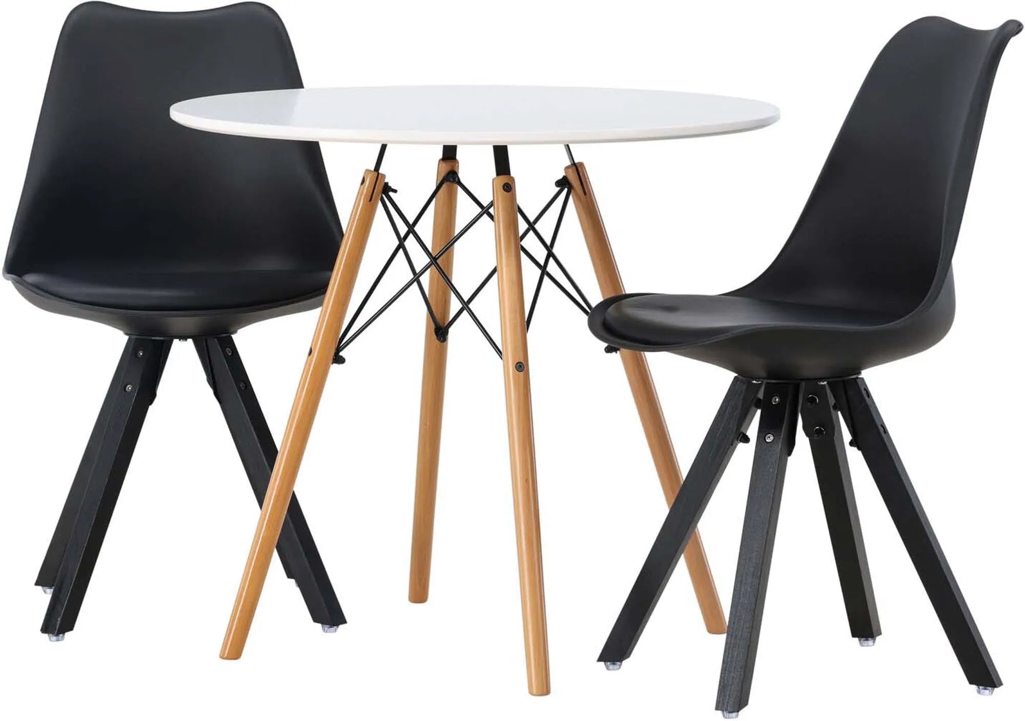 Stilvolles Danburi Set mit Zeno Tisch, ideal für kompakte Esszimmer.