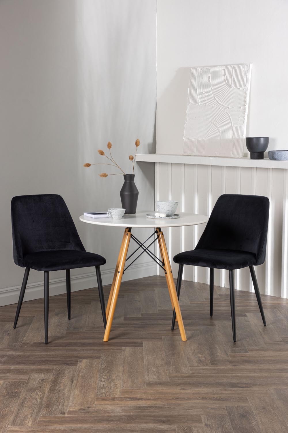 Danburi Esszimmerset + Night ⌀60cm/2St. in Schwarz präsentiert im Onlineshop von KAQTU Design AG. Esszimmerset ist von Venture Home