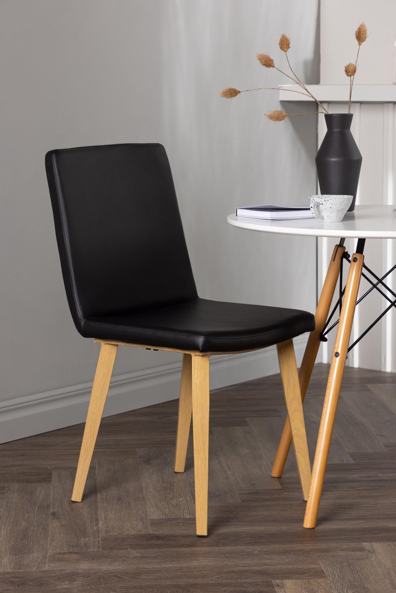 Danburi Esszimmerset + Today ⌀60cm/2St. in Schwarz, Natur präsentiert im Onlineshop von KAQTU Design AG. Esszimmerset ist von Venture Home