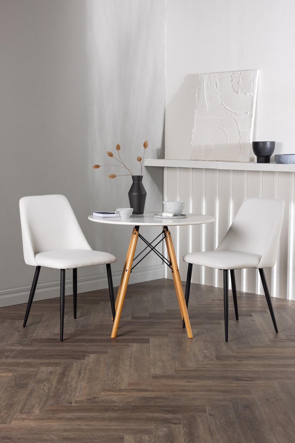 Danburi Esszimmerset + Night ⌀60cm/2St. in Schwarz-Weiss präsentiert im Onlineshop von KAQTU Design AG. Esszimmerset ist von Venture Home