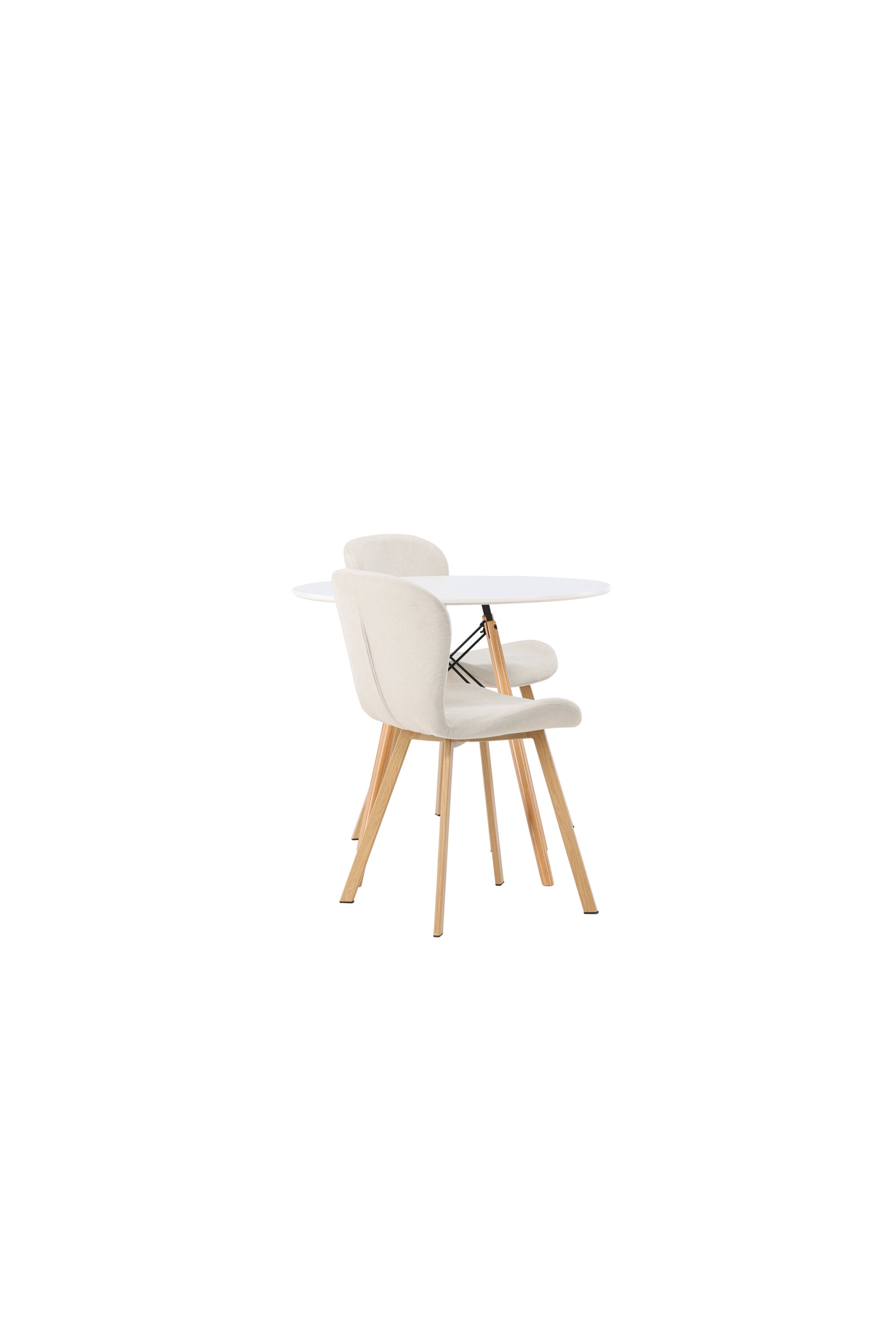 Danburi Esszimmerset + Lilja ⌀60cm/2St. in Beige, Natur präsentiert im Onlineshop von KAQTU Design AG. Esszimmerset ist von Venture Home