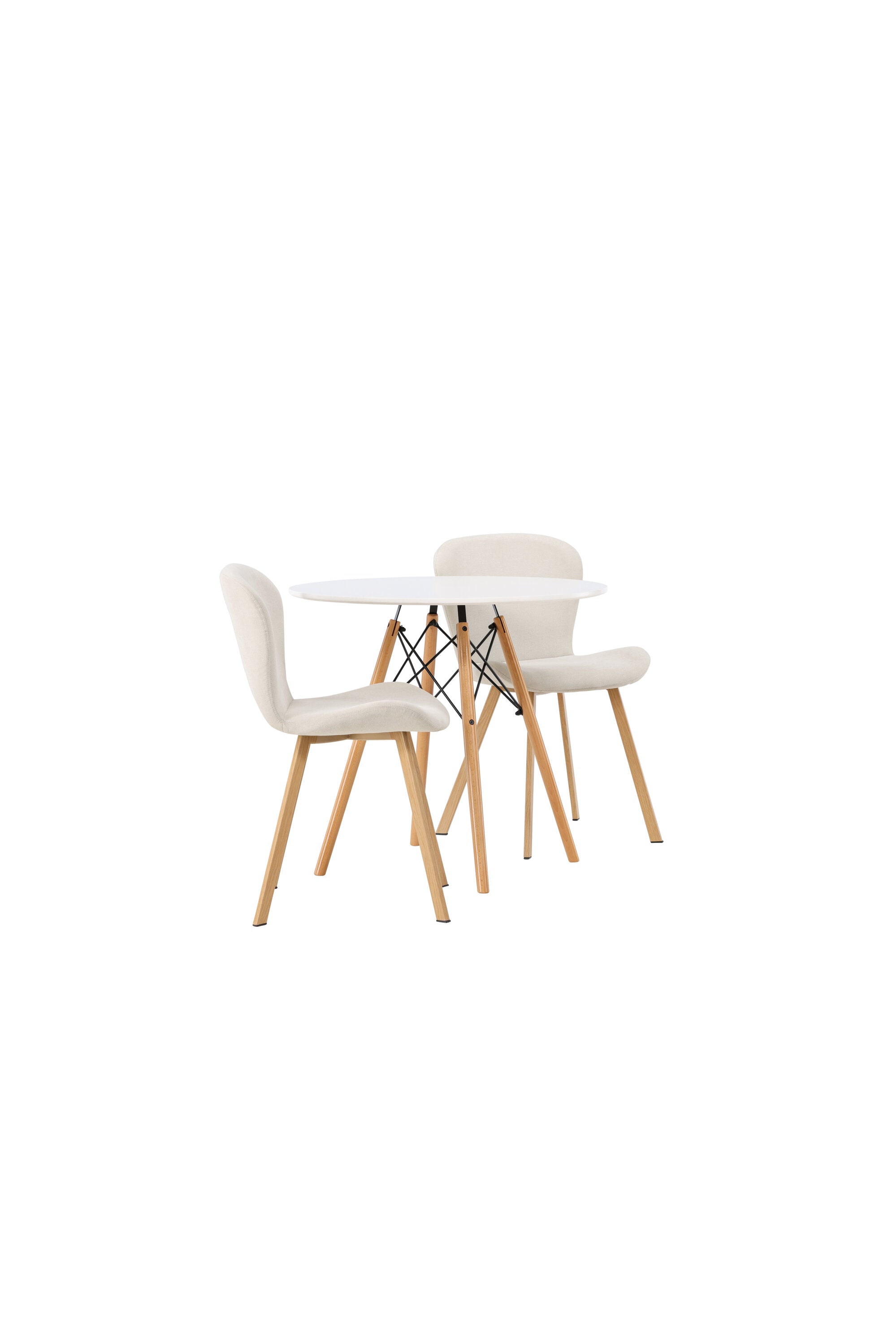 Danburi Esszimmerset + Lilja ⌀60cm/2St. in Beige, Natur präsentiert im Onlineshop von KAQTU Design AG. Esszimmerset ist von Venture Home