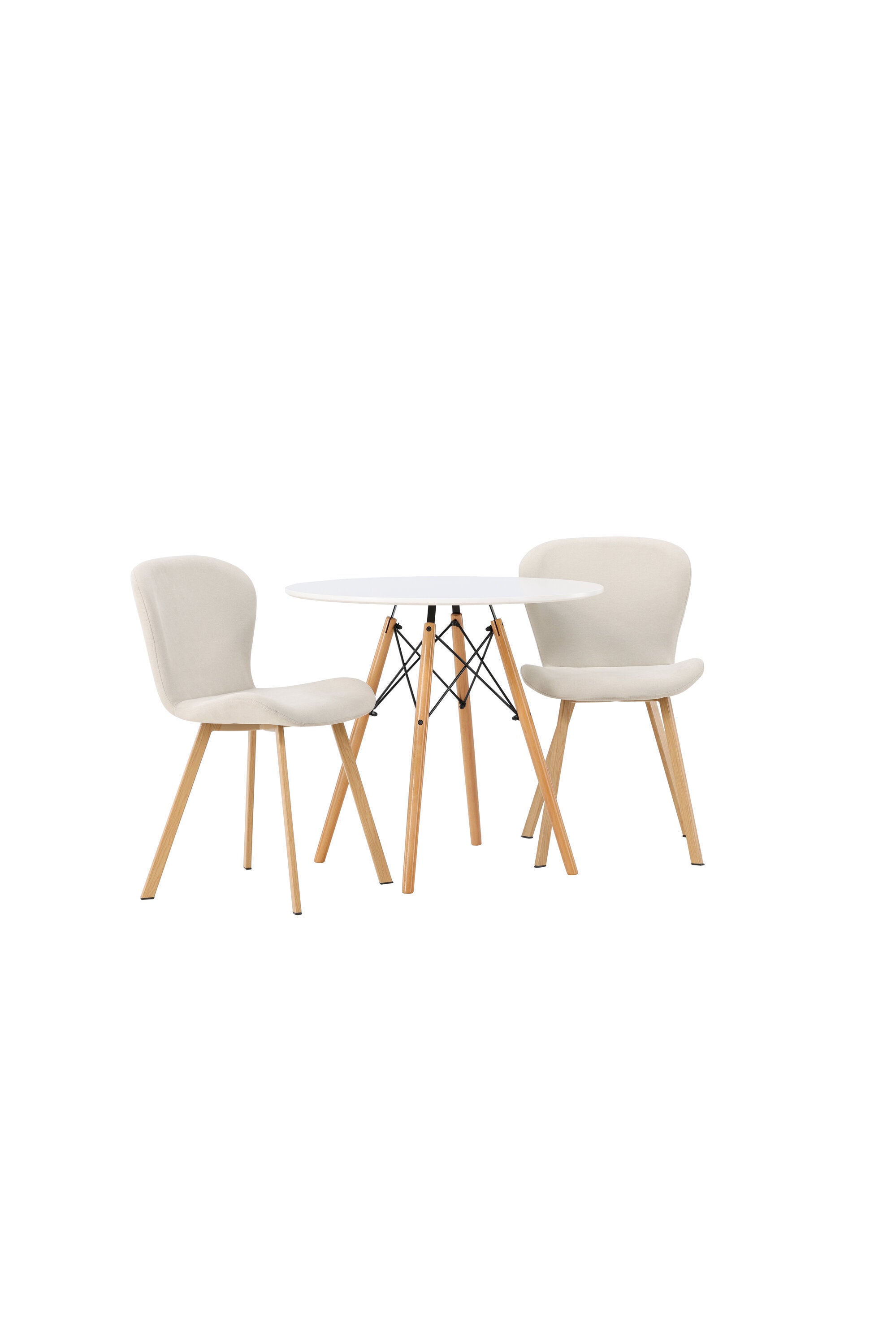 Danburi Esszimmerset + Lilja ⌀60cm/2St. in Beige, Natur präsentiert im Onlineshop von KAQTU Design AG. Esszimmerset ist von Venture Home