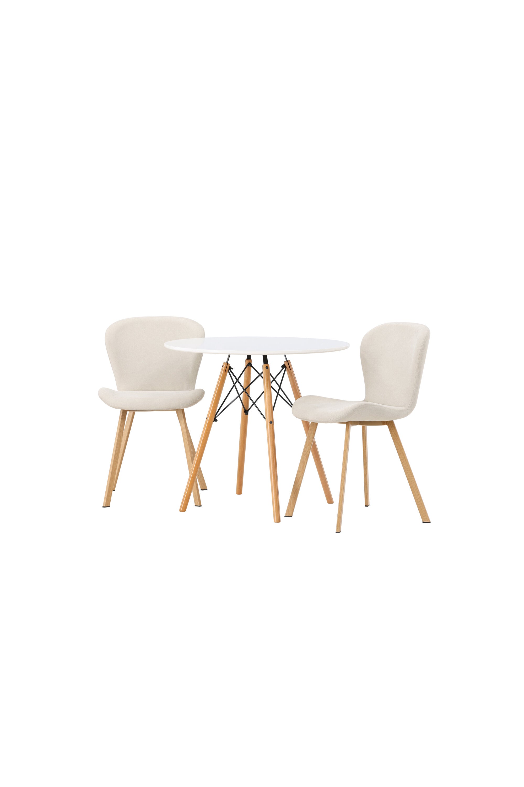Danburi Esszimmerset + Lilja ⌀60cm/2St. in Beige, Natur präsentiert im Onlineshop von KAQTU Design AG. Esszimmerset ist von Venture Home
