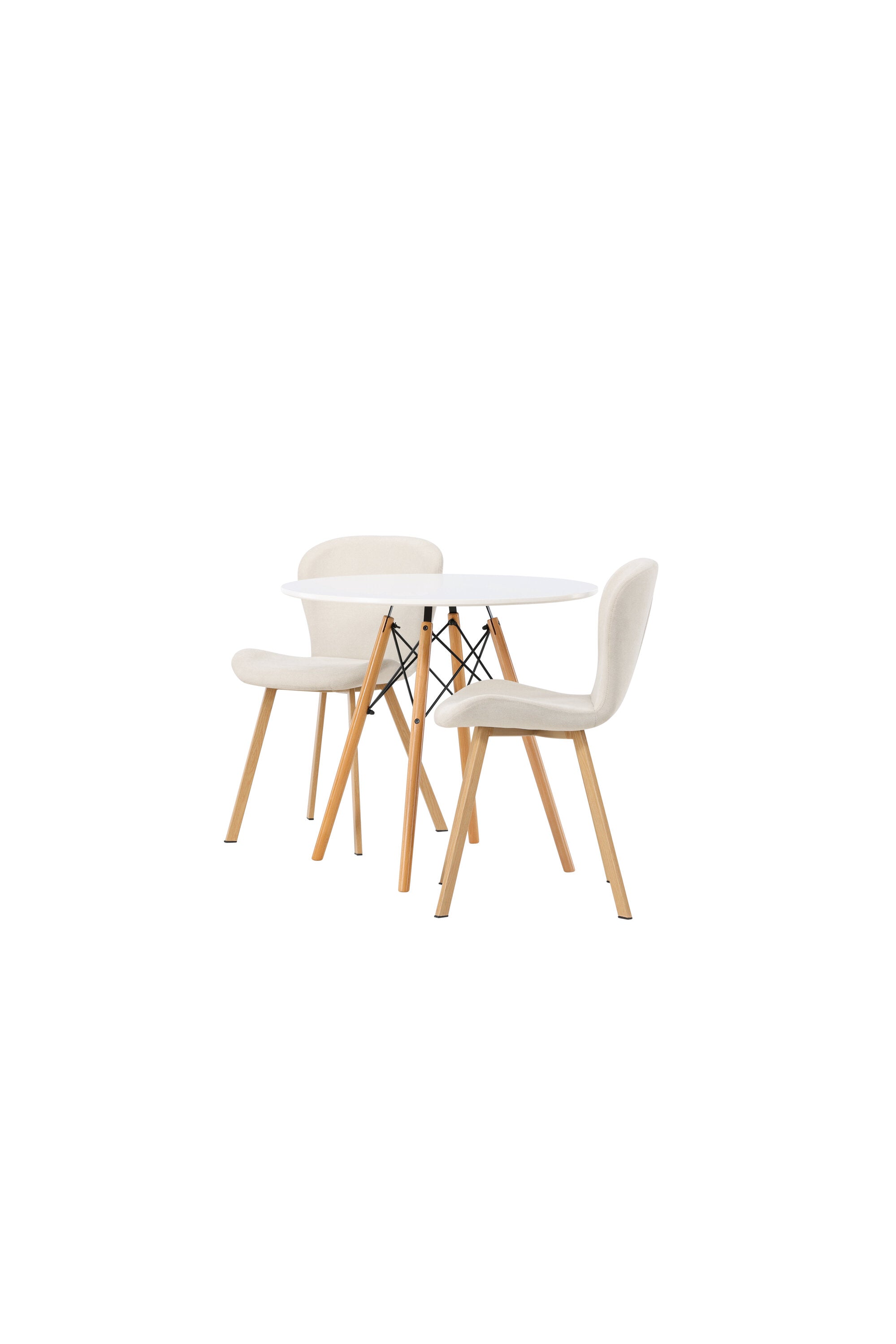 Danburi Esszimmerset + Lilja ⌀60cm/2St. in Beige, Natur präsentiert im Onlineshop von KAQTU Design AG. Esszimmerset ist von Venture Home