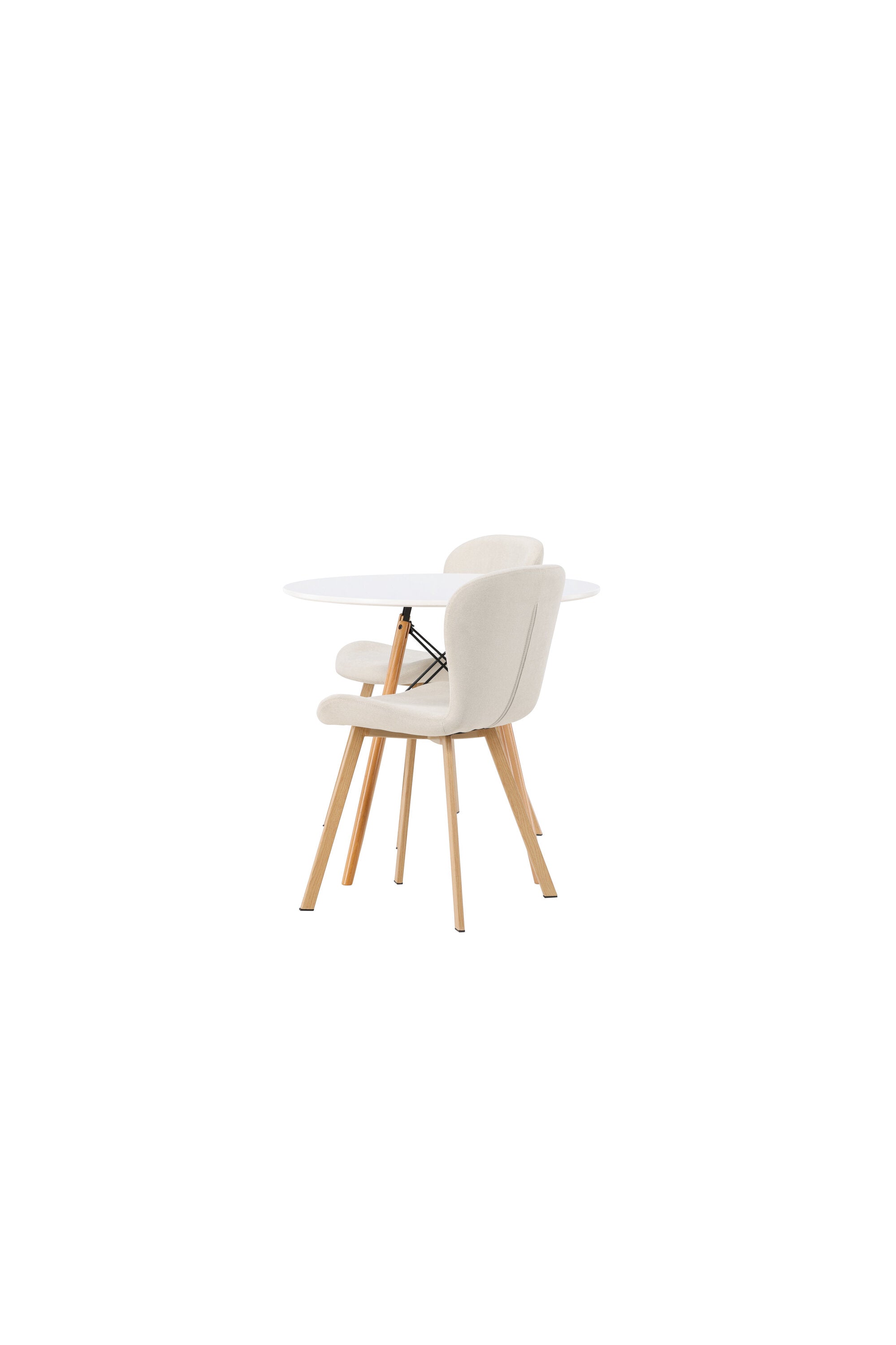 Danburi Esszimmerset + Lilja ⌀60cm/2St. in Beige, Natur präsentiert im Onlineshop von KAQTU Design AG. Esszimmerset ist von Venture Home