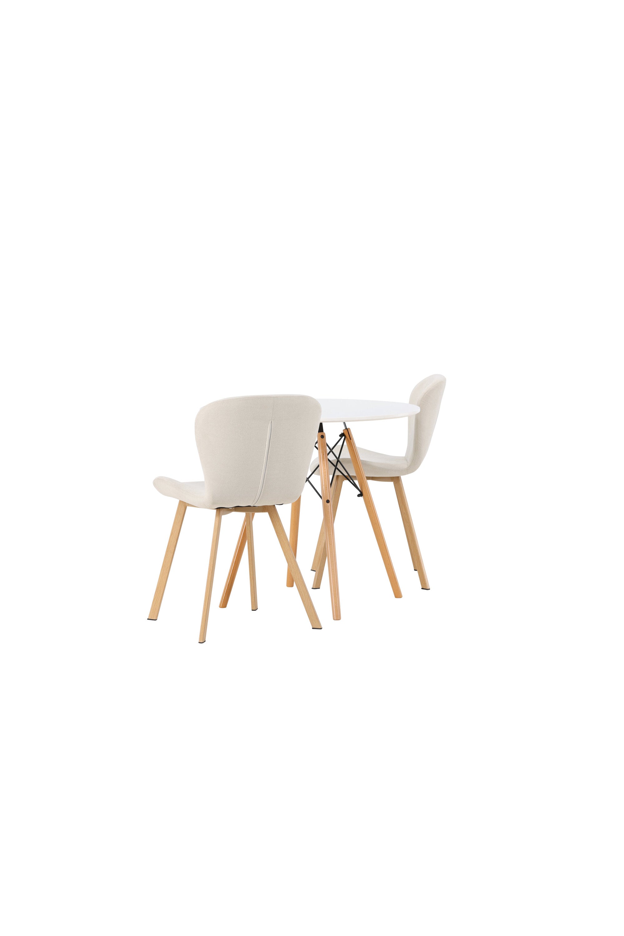 Danburi Esszimmerset + Lilja ⌀60cm/2St. in Beige, Natur präsentiert im Onlineshop von KAQTU Design AG. Esszimmerset ist von Venture Home