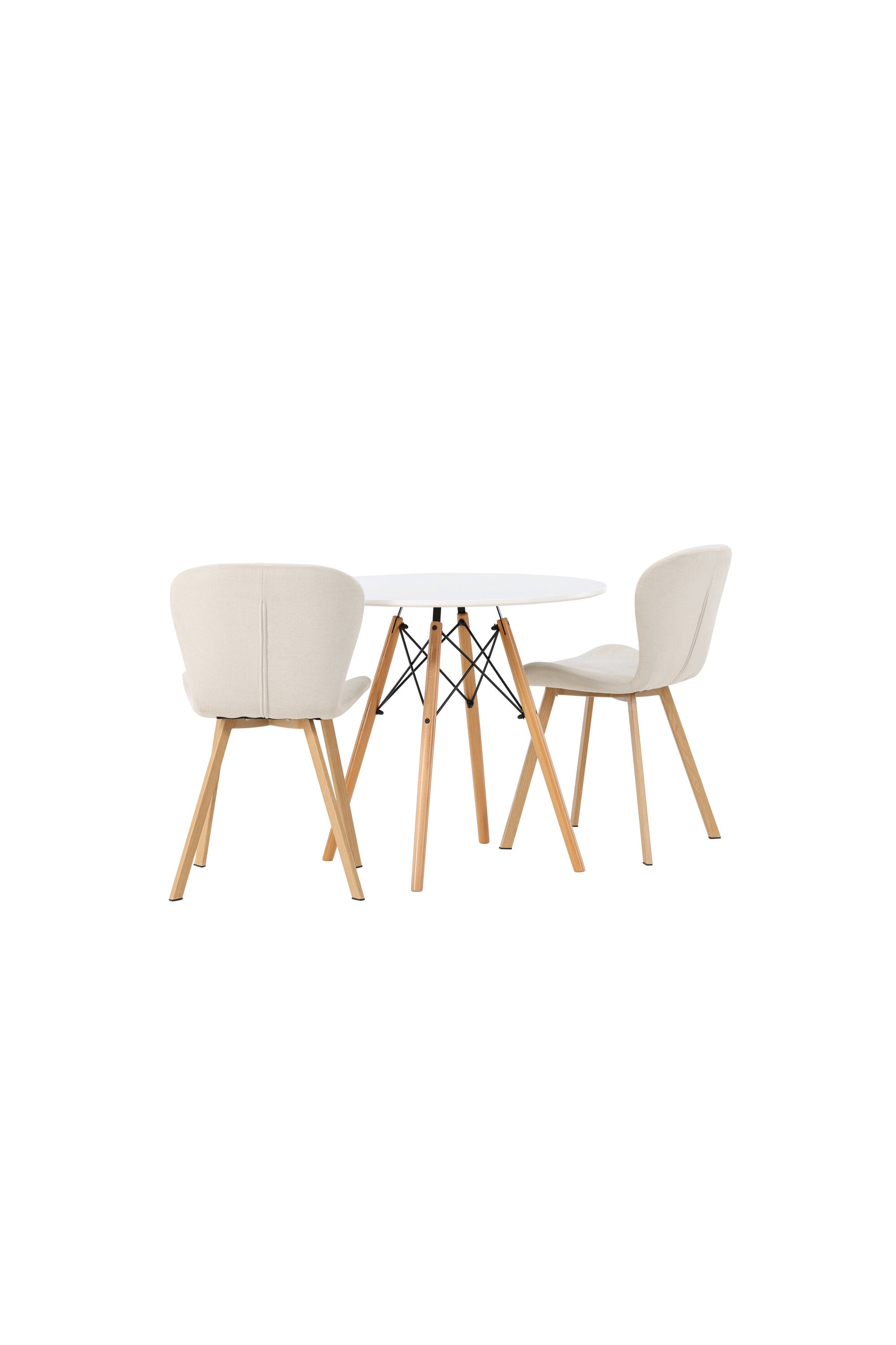 Danburi Esszimmerset + Lilja ⌀60cm/2St. in Beige, Natur präsentiert im Onlineshop von KAQTU Design AG. Esszimmerset ist von Venture Home