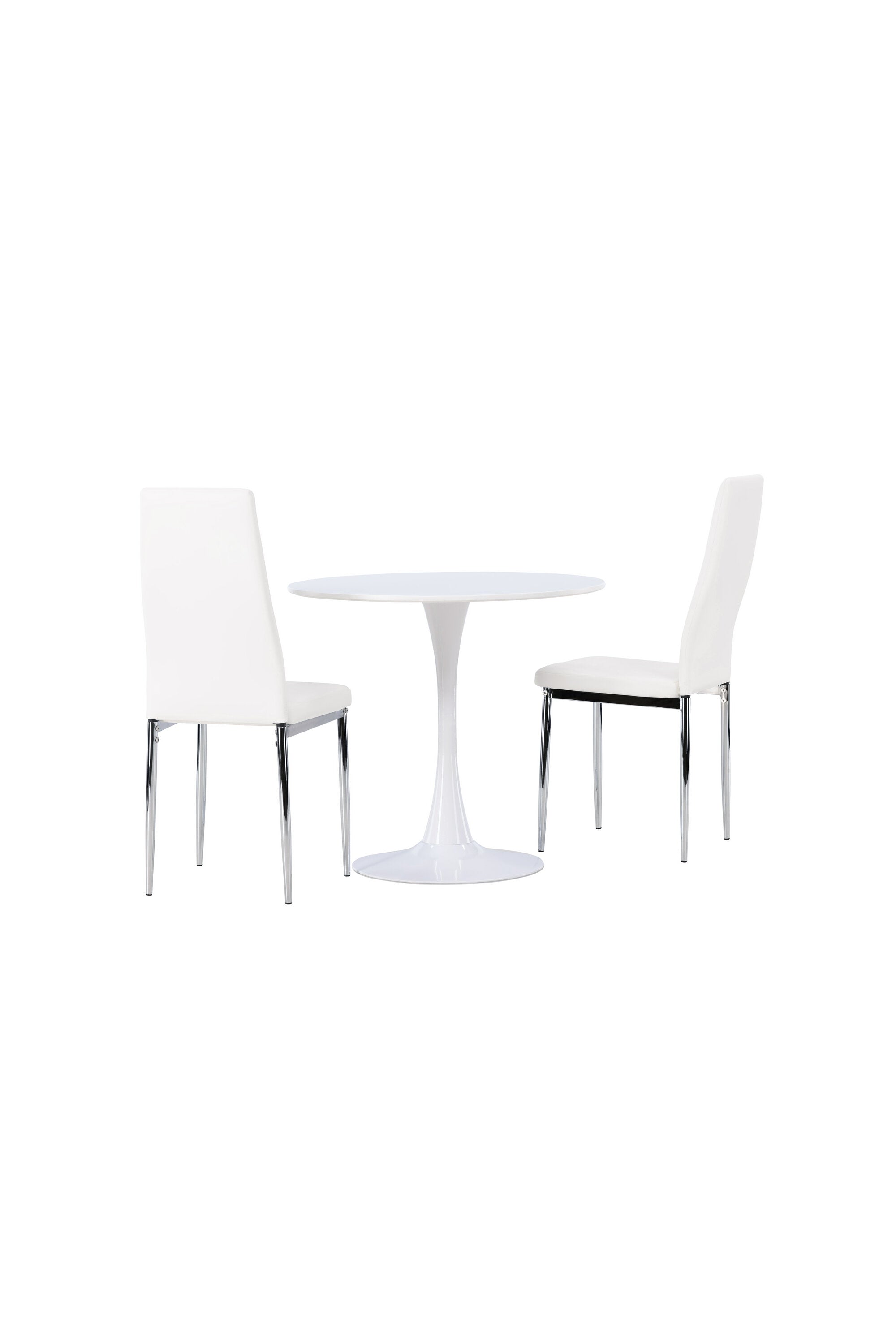Hamden Esszimmerset + Pastill ⌀80cm/2St. in Silber Weiss präsentiert im Onlineshop von KAQTU Design AG. Esszimmerset ist von Venture Home