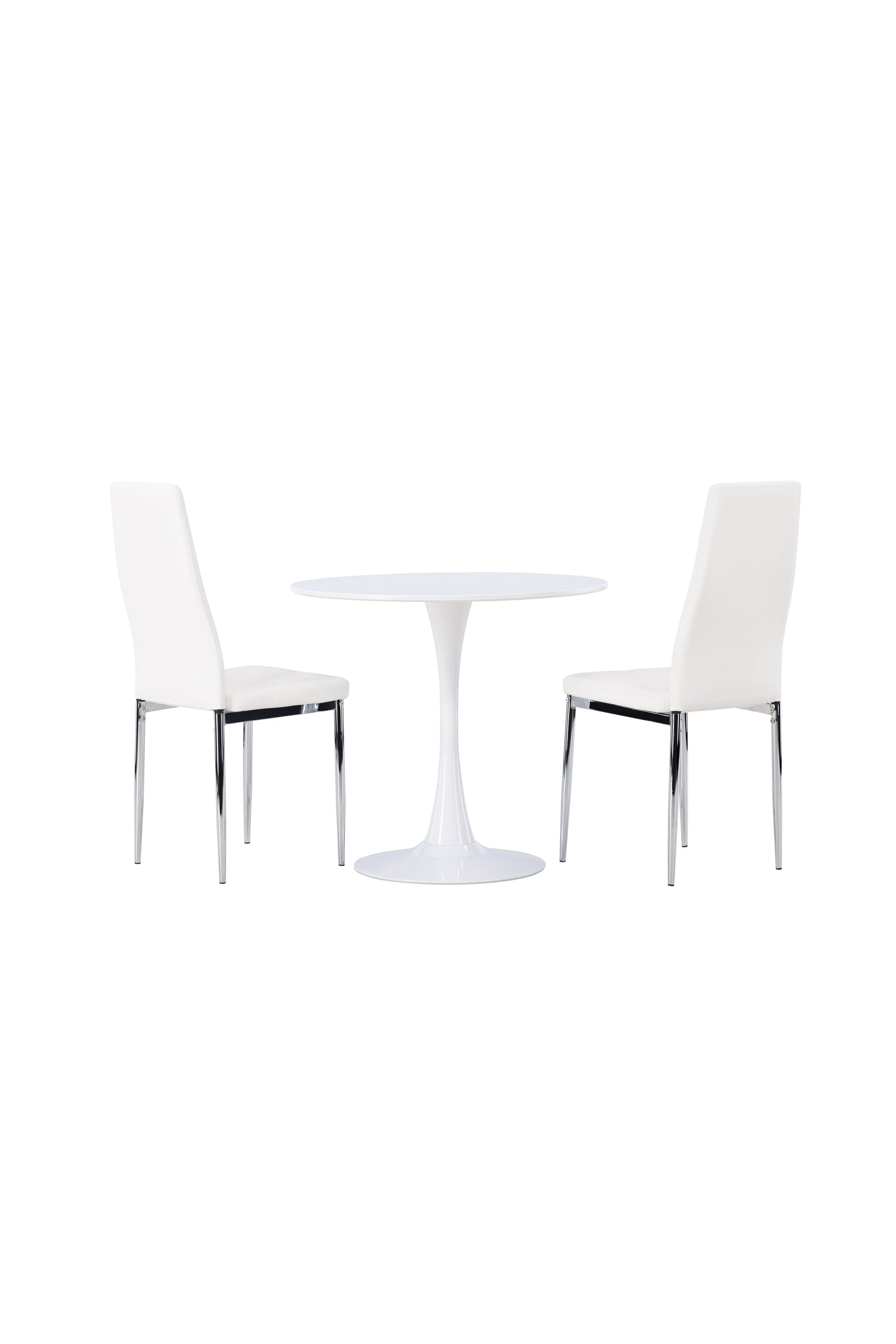 Hamden Esszimmerset + Pastill ⌀80cm/2St. in Silber Weiss präsentiert im Onlineshop von KAQTU Design AG. Esszimmerset ist von Venture Home