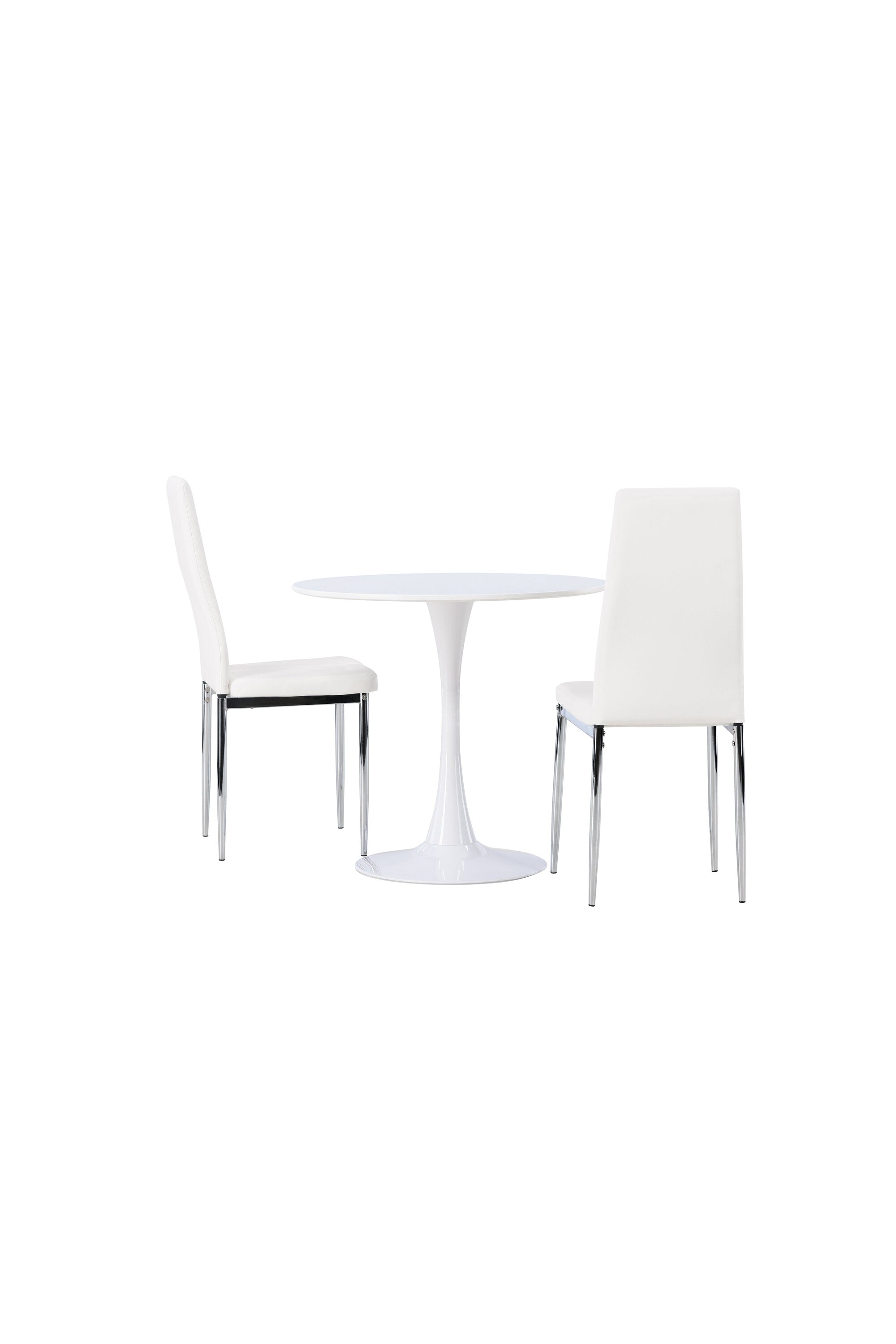 Hamden Esszimmerset + Pastill ⌀80cm/2St. in Silber Weiss präsentiert im Onlineshop von KAQTU Design AG. Esszimmerset ist von Venture Home