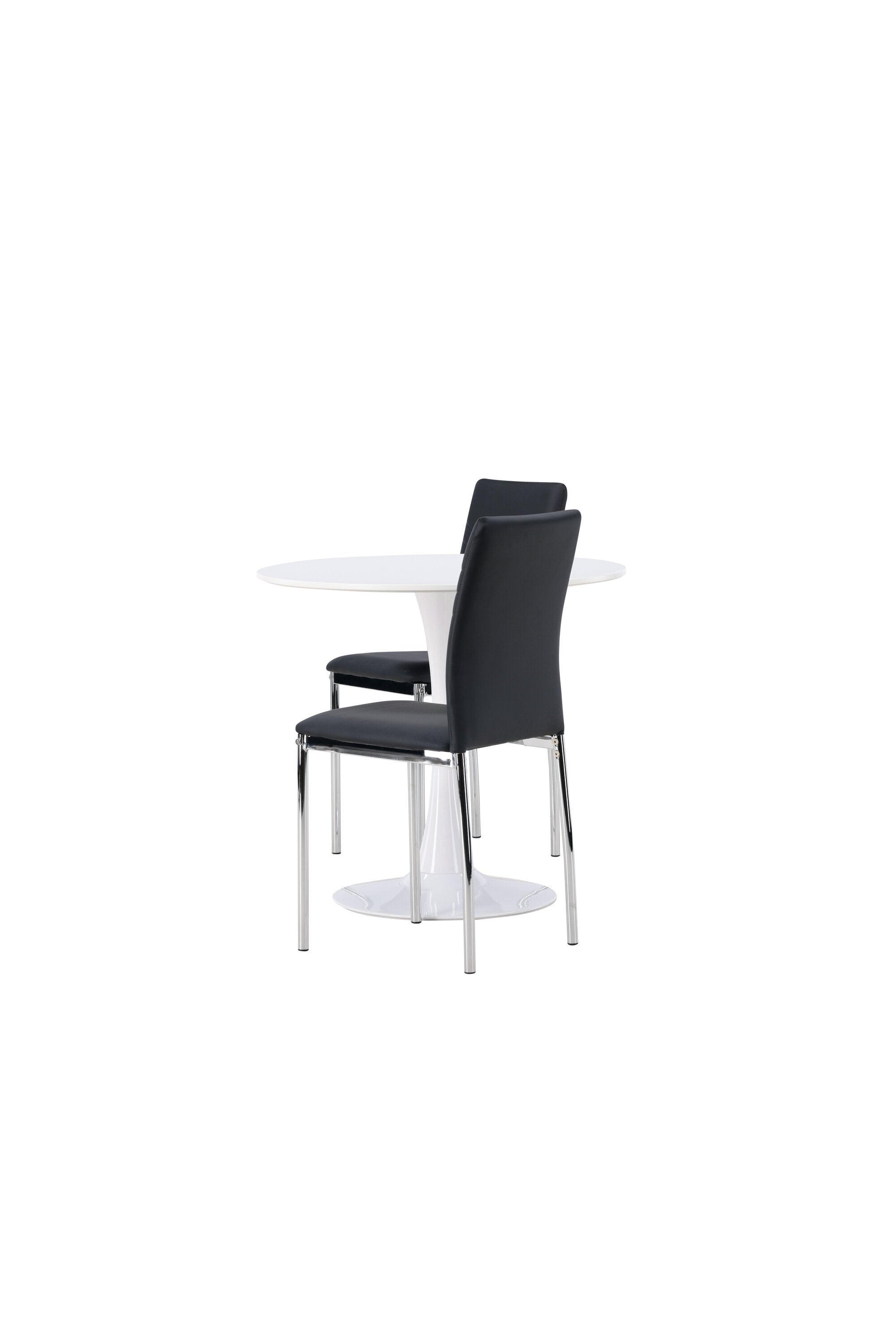 Hamden Esszimmerset + Lily ⌀80cm/2St. in Schwarzes Silber präsentiert im Onlineshop von KAQTU Design AG. Esszimmerset ist von Venture Home