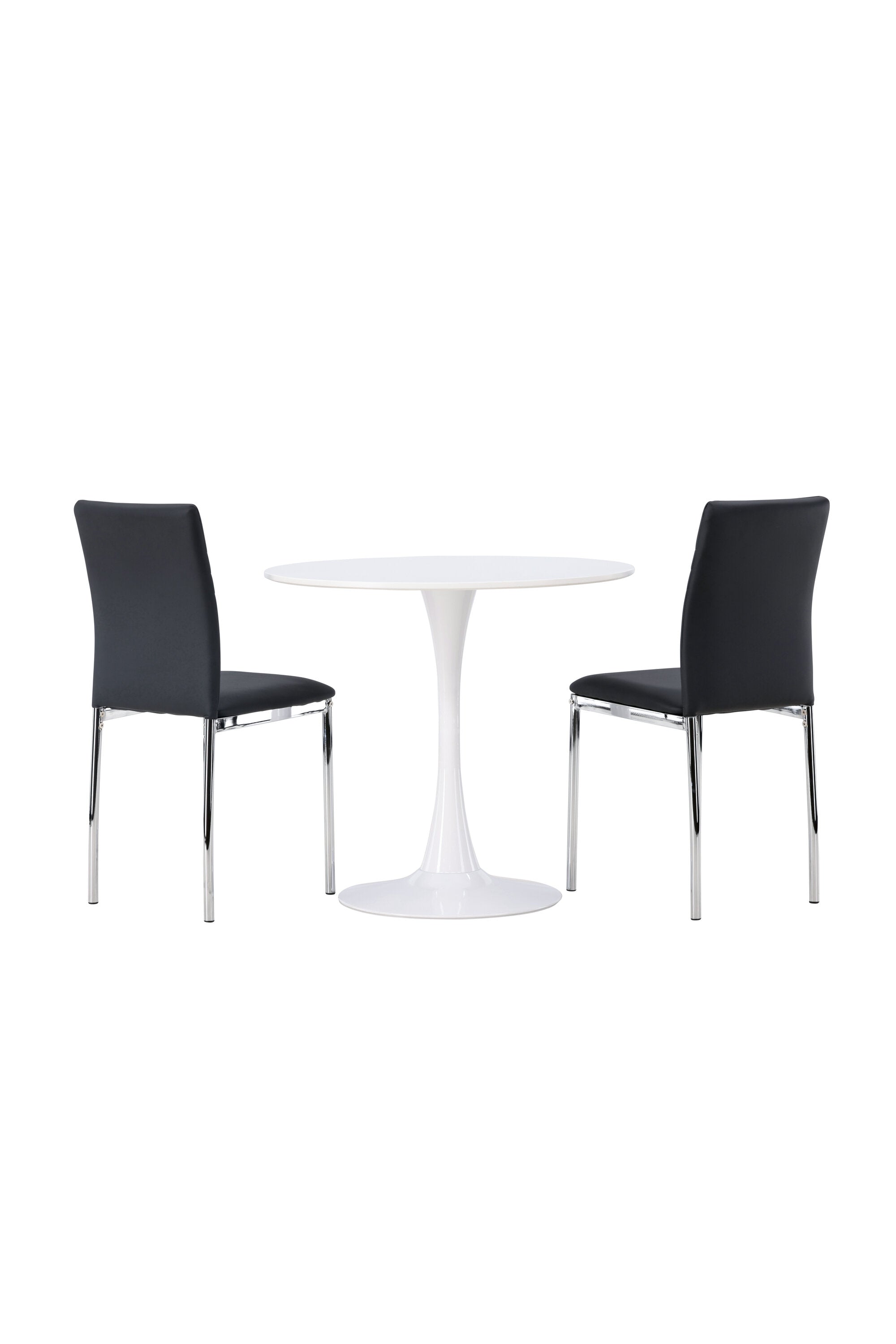 Hamden Esszimmerset + Lily ⌀80cm/2St. in Schwarzes Silber präsentiert im Onlineshop von KAQTU Design AG. Esszimmerset ist von Venture Home