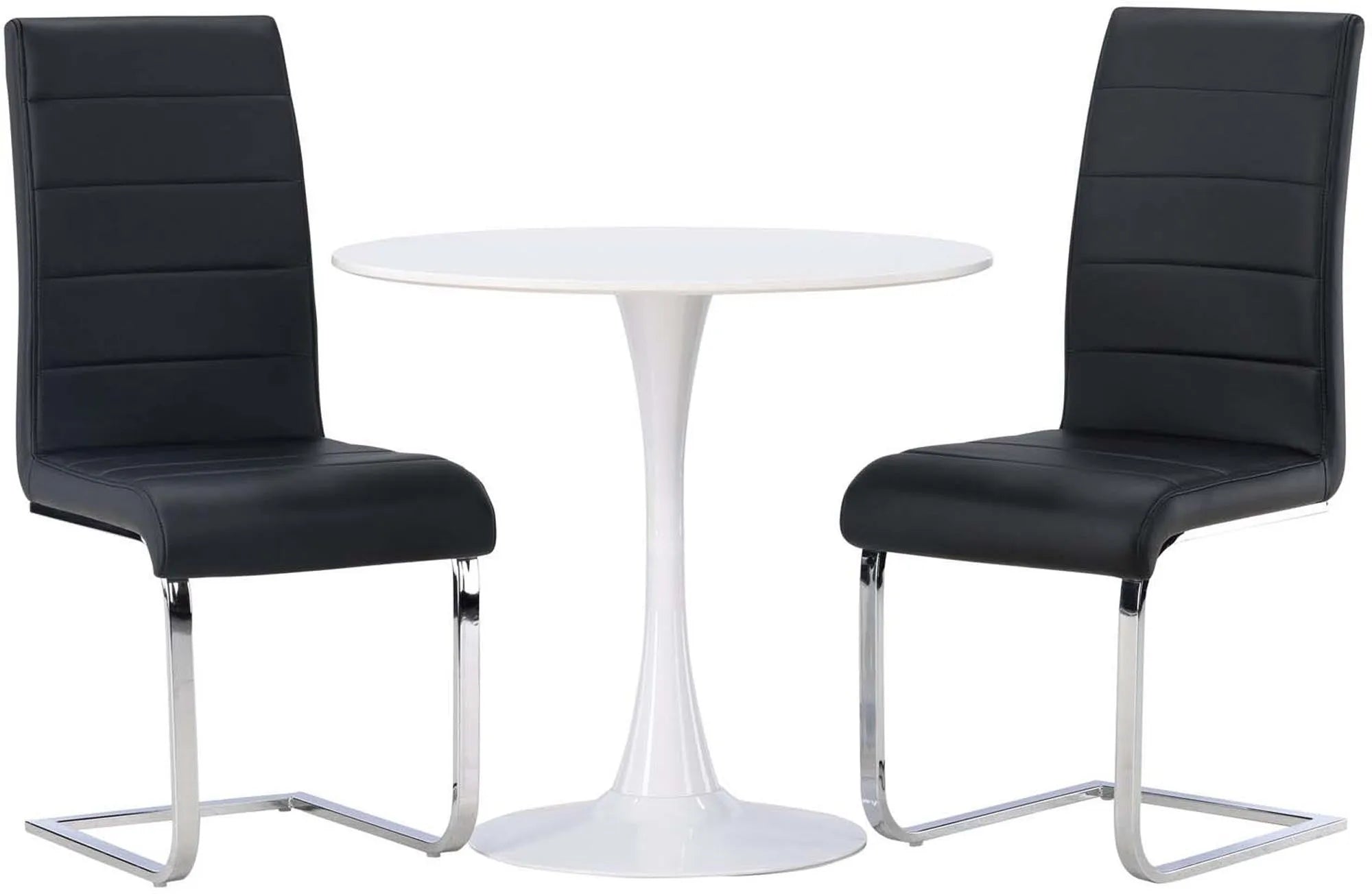 Stilvolles Hamden Set: Tempo Tisch & 2 Stühle für Ihr Esszimmer.