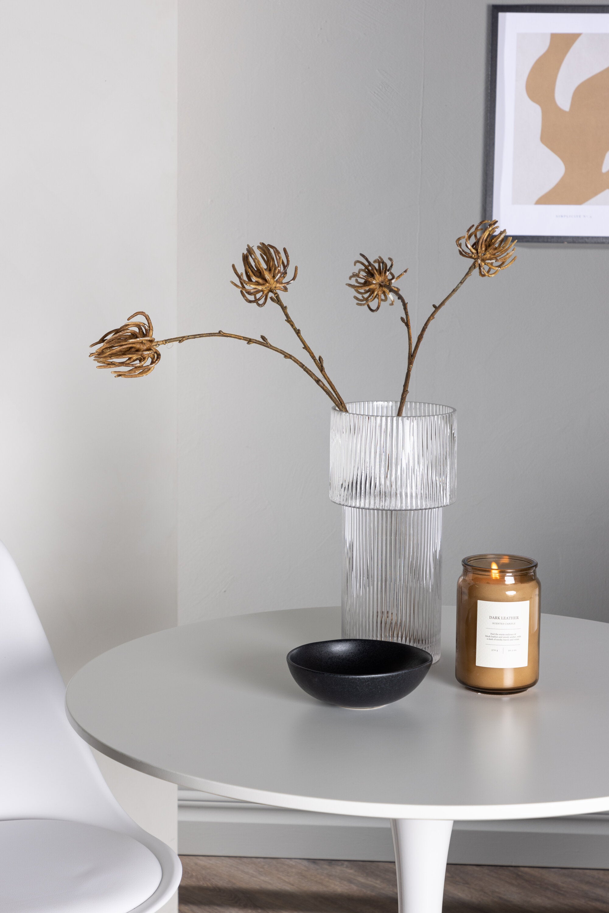 Hamden Esszimmerset + Zeno ⌀80cm/2St. in Natur, Weiss präsentiert im Onlineshop von KAQTU Design AG. Esszimmerset ist von Venture Home