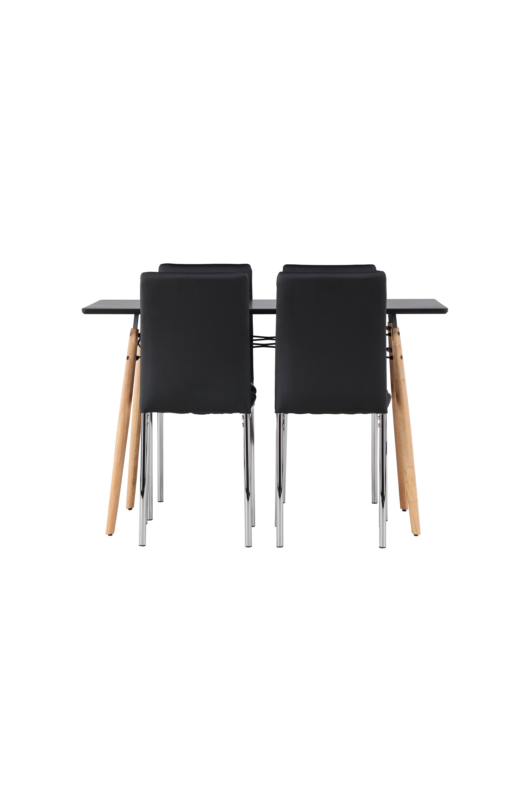 Danburi Esszimmerset + Lily ⌀80cm/4St. in Schwarz präsentiert im Onlineshop von KAQTU Design AG. Esszimmerset ist von Venture Home