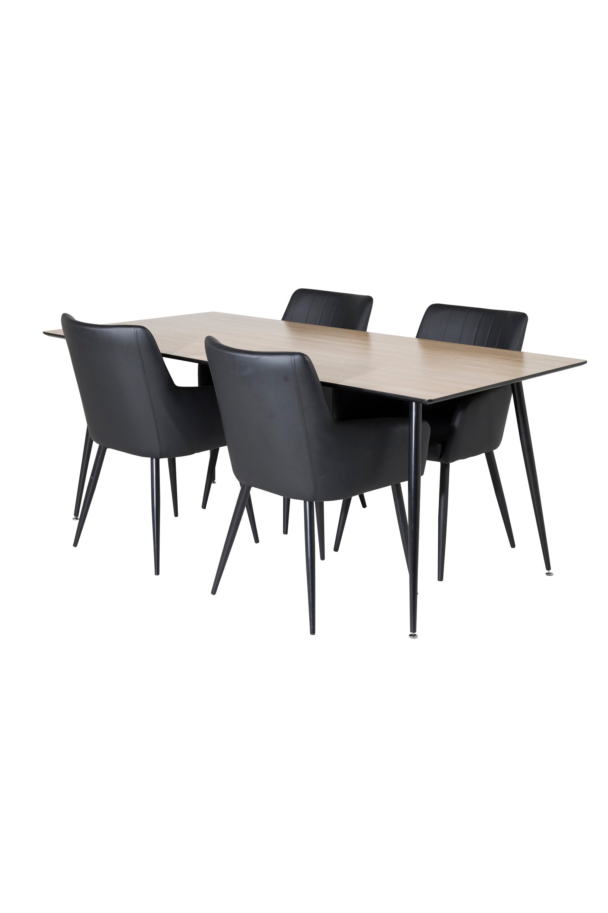 Esszimmer Set Silar mit Stuhl Comfort in Schwarz Schwarz präsentiert im Onlineshop von KAQTU Design AG. Esszimmerset ist von Venture Home