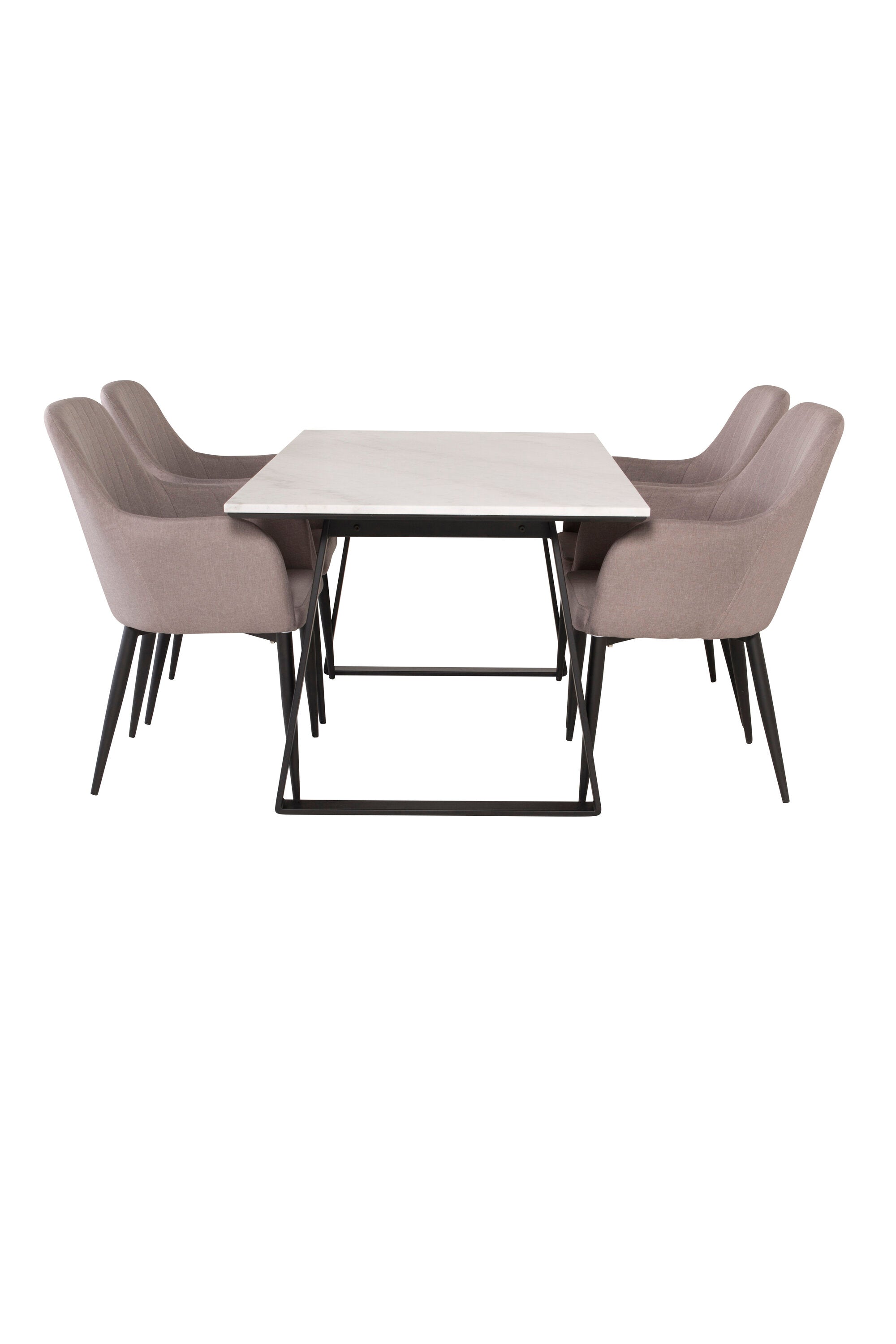 Esszimmer Set Estelle mit Stuhl Comfort in Schwarz Schwarz präsentiert im Onlineshop von KAQTU Design AG. Esszimmerset ist von Venture Home