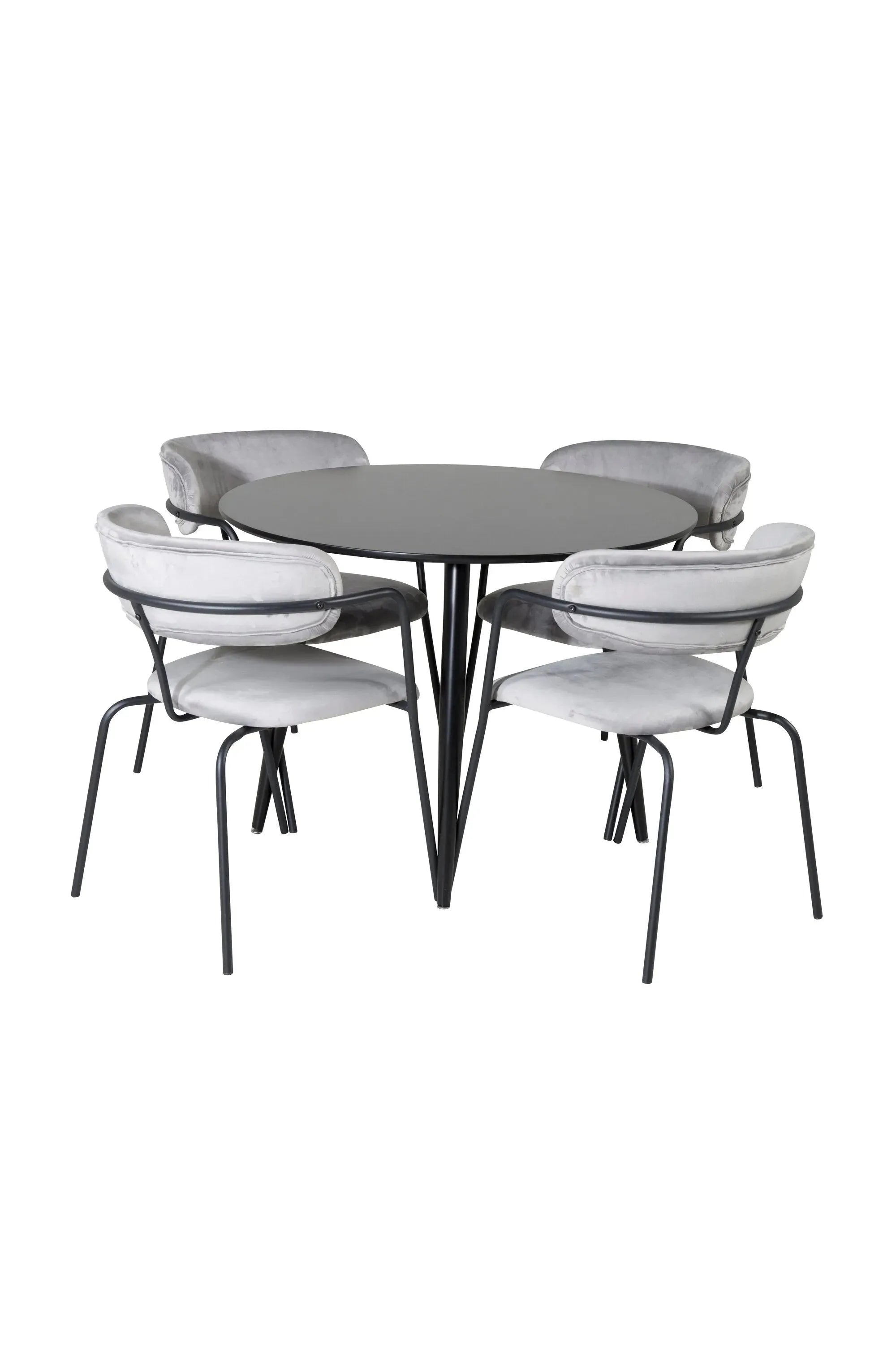 Elegantes Esszimmer Set Plaza mit Designerstühlen Arrow von Venture Home.