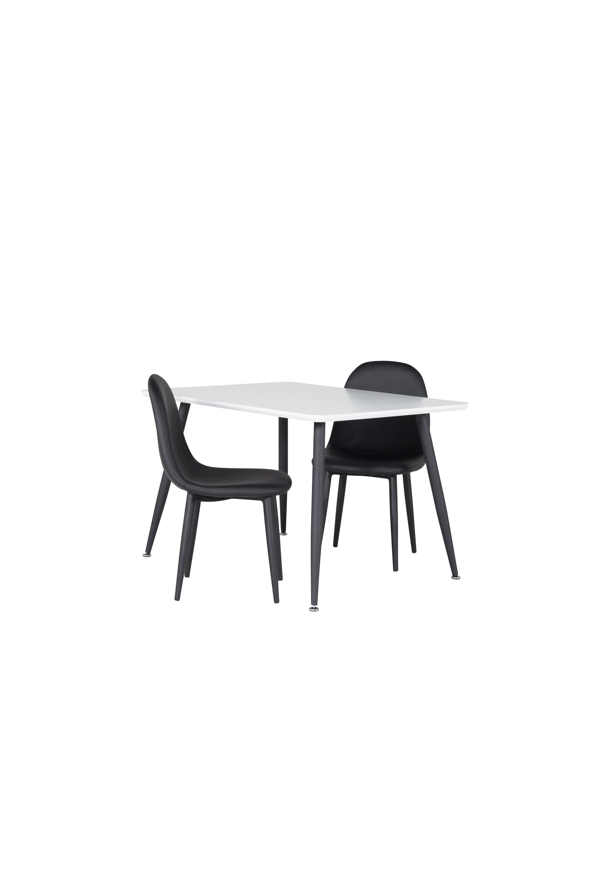 Esszimmer Set Polar mit Stuhl Polar in Weiss schwarz präsentiert im Onlineshop von KAQTU Design AG. Esszimmerset ist von Venture Home