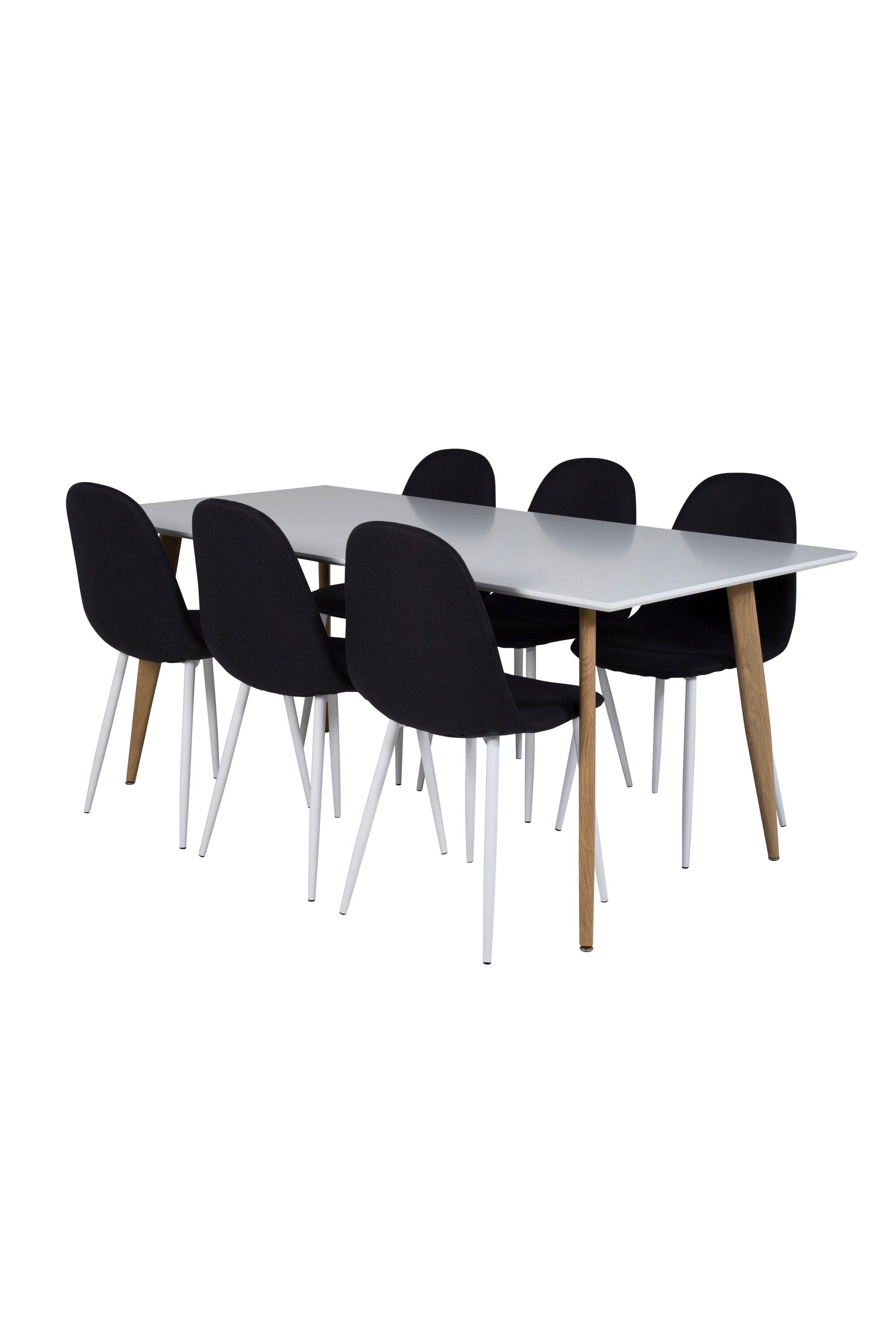 Esszimmer Set Polar mit Stuhl Polar in Weiss/Schwarz/Weiss präsentiert im Onlineshop von KAQTU Design AG. Esszimmerset ist von Venture Home