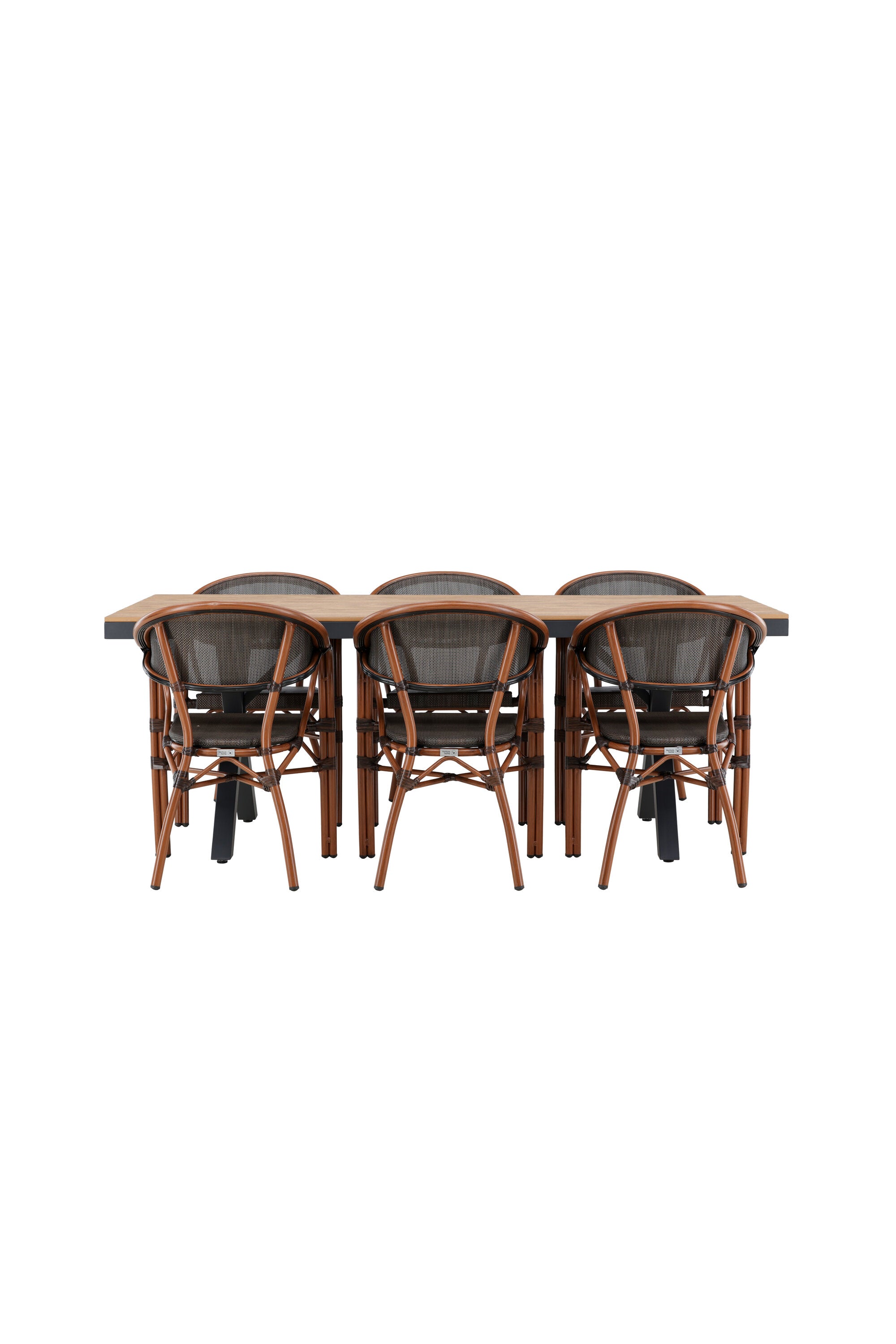 Garcia Gartentisch Set + Vila Real in Schwarz/Schwarz/Braun präsentiert im Onlineshop von KAQTU Design AG. Gartentischset ist von Venture Home