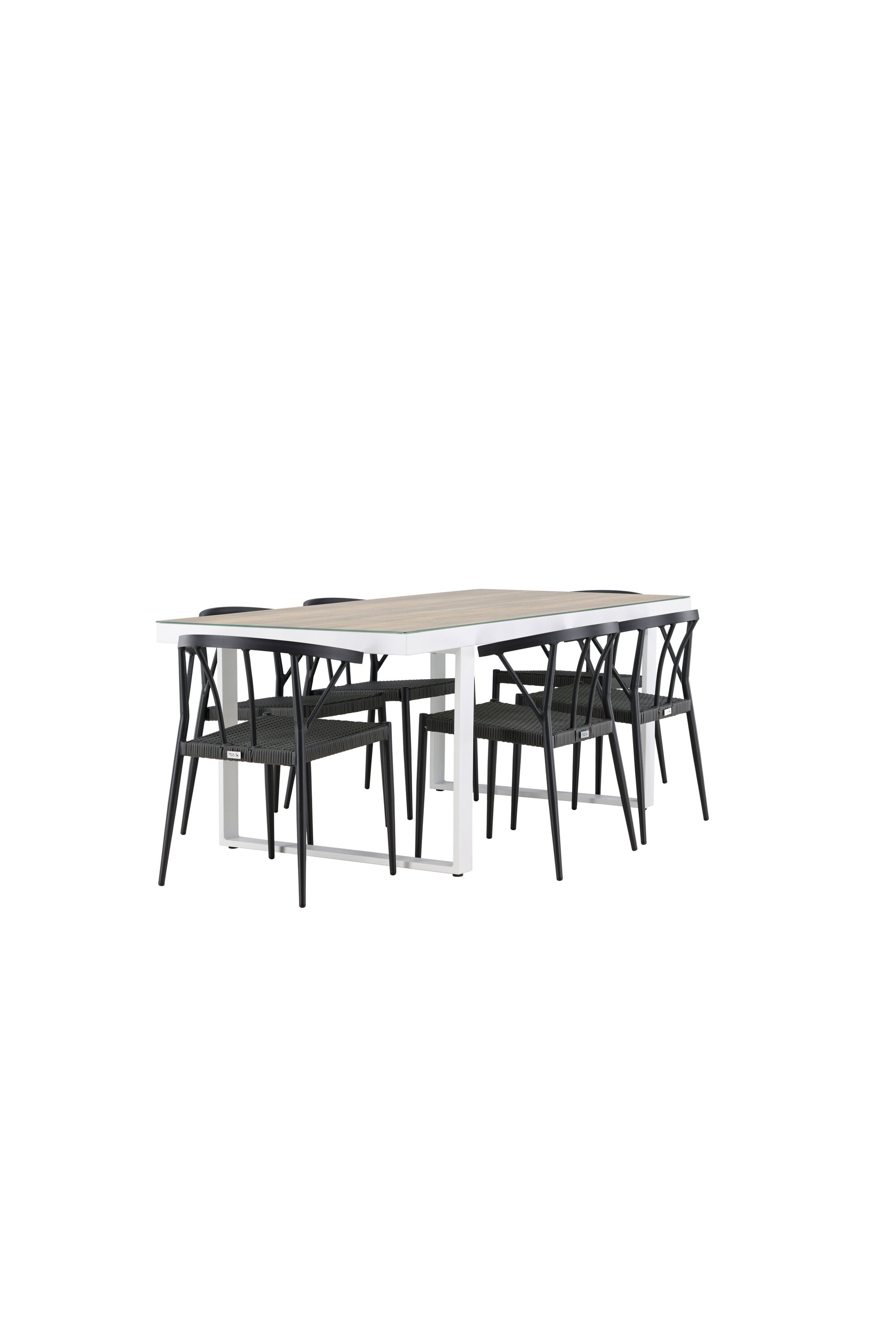 Das Merlo Gartentisch Set mit Stina Stühlen von Venture Home bietet stilvolle Eleganz und Komfort für Garten und Terrasse.