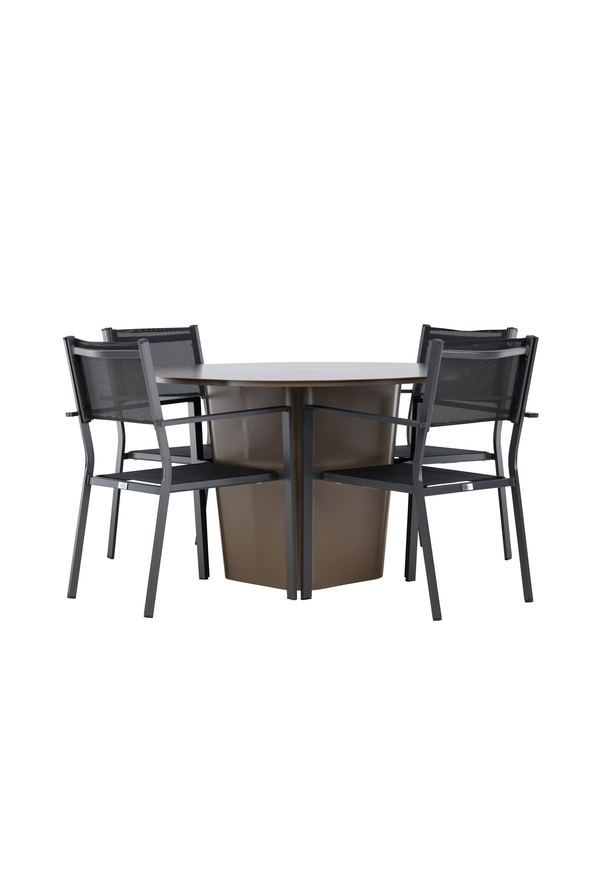 Santa Fe Gartentisch Set Copacabana in Braun schwarz präsentiert im Onlineshop von KAQTU Design AG. Gartentischset ist von Venture Home
