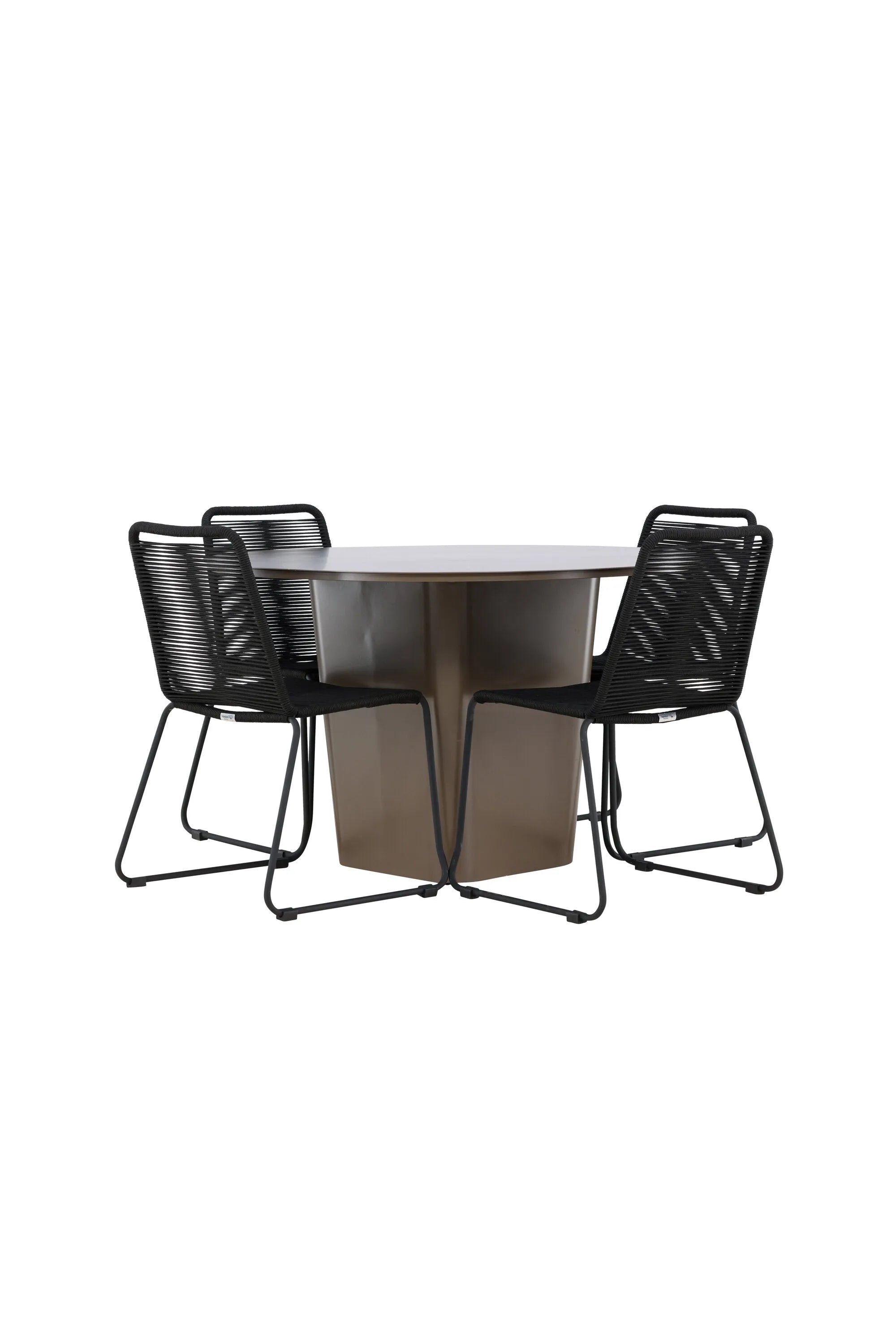 Das Santa Fe Gartentisch Set Lindos von Venture Home bietet modernes Design und stapelbare Funktionalität für Ihren Außenbereich.