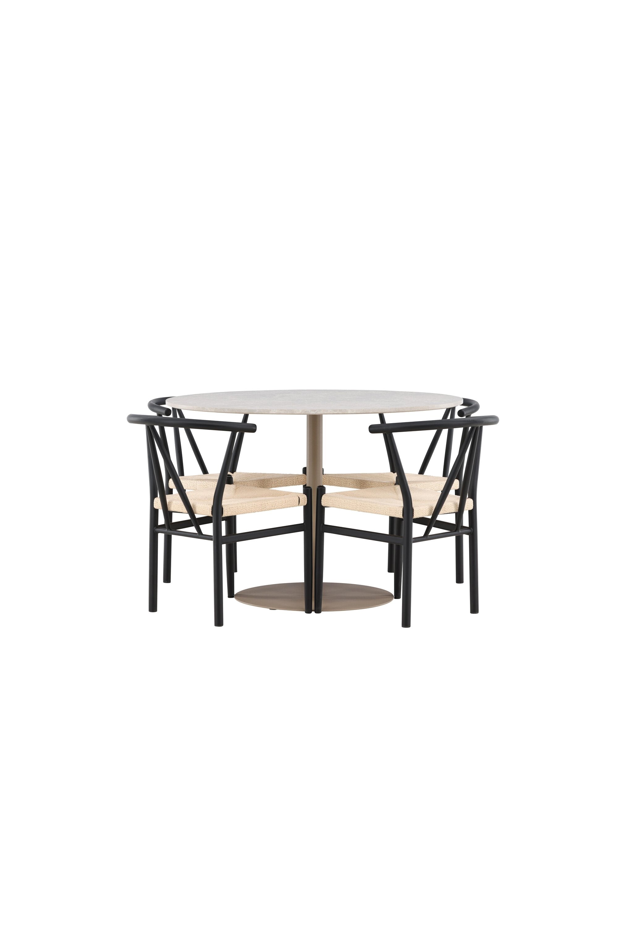 Lycke Esstisch mit Alfons Stühlen in  präsentiert im Onlineshop von KAQTU Design AG. Bartischset ist von Venture Home