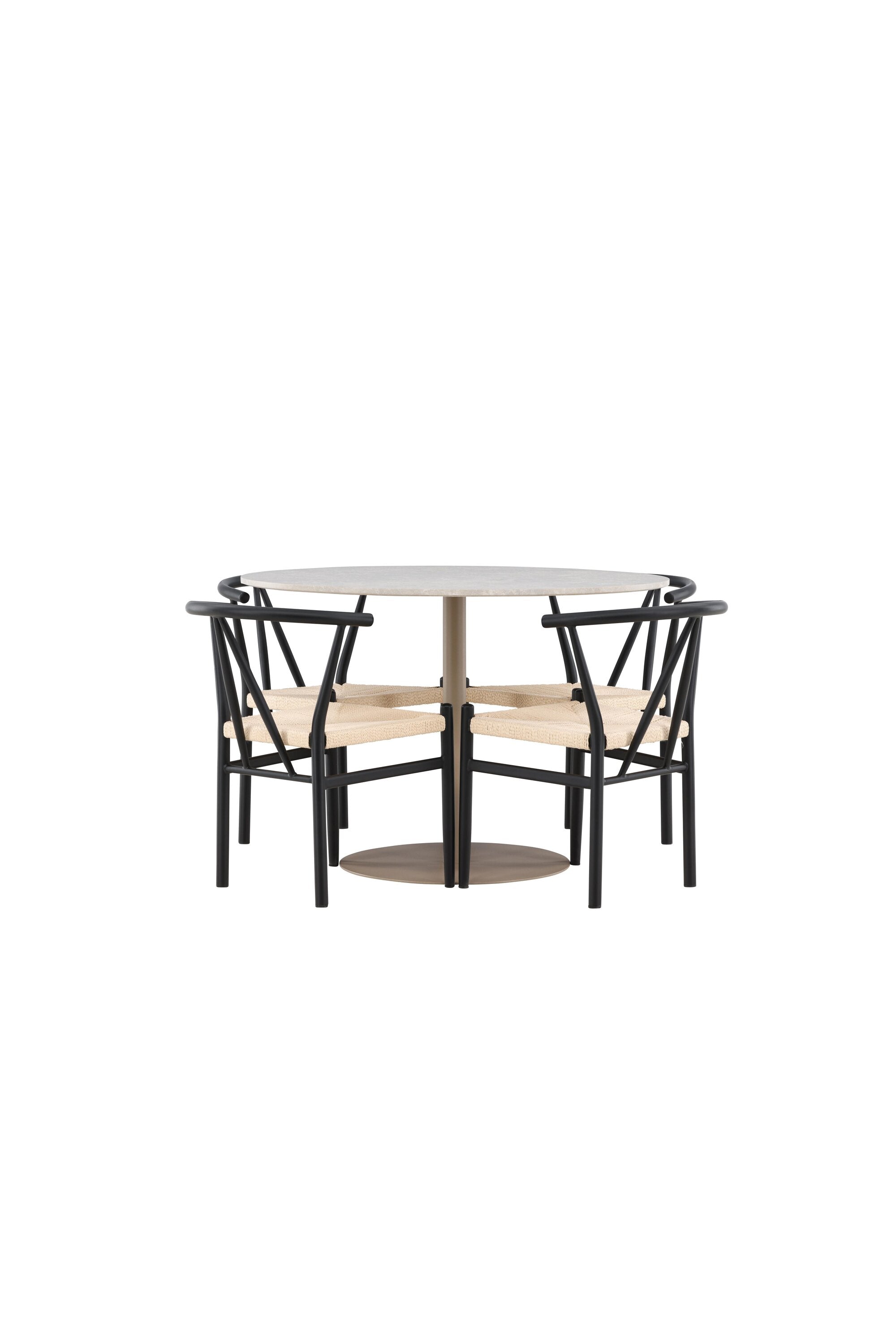 Lycke Esstisch mit Alfons Stühlen in  präsentiert im Onlineshop von KAQTU Design AG. Bartischset ist von Venture Home