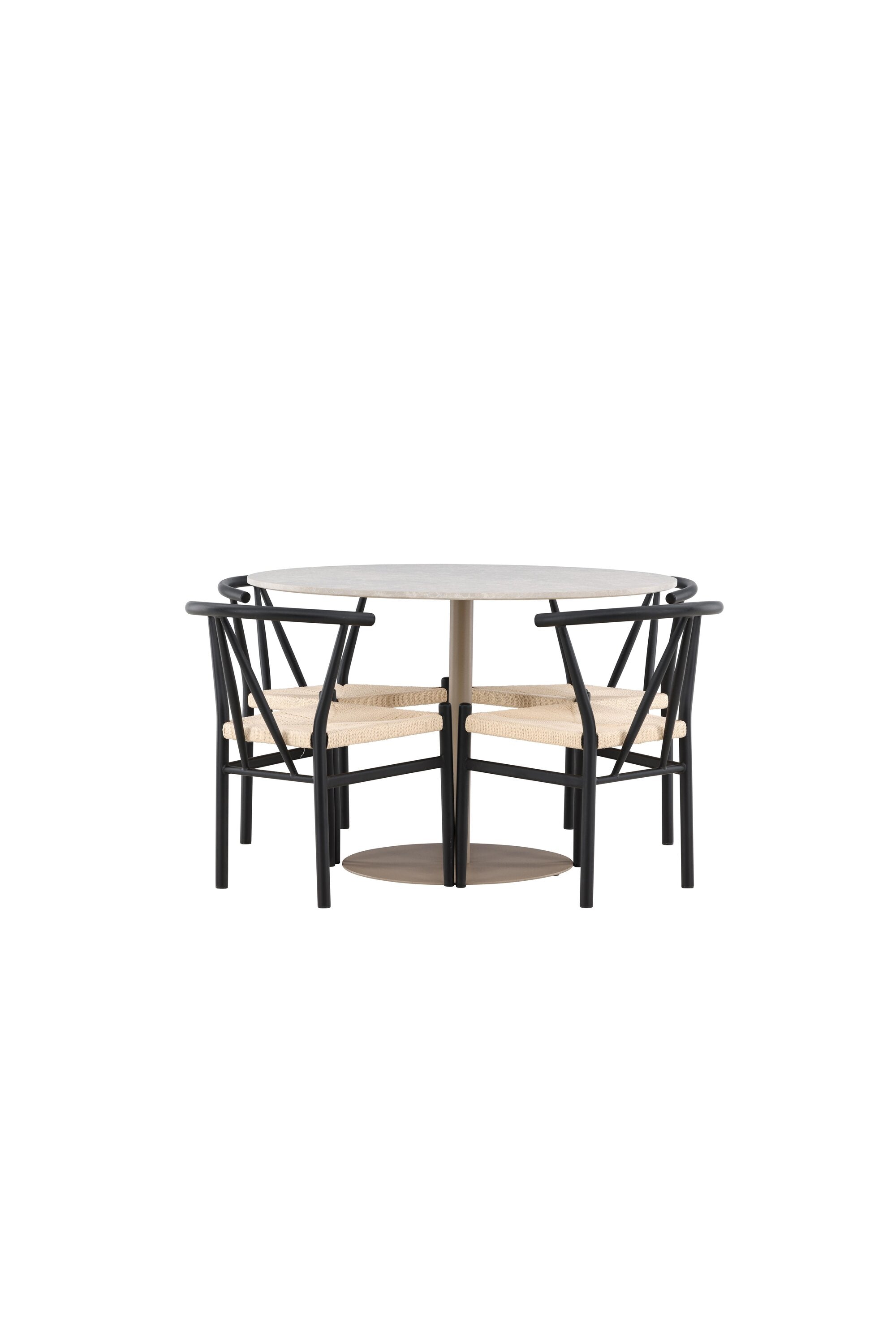Lycke Esstisch mit Alfons Stühlen in  präsentiert im Onlineshop von KAQTU Design AG. Bartischset ist von Venture Home