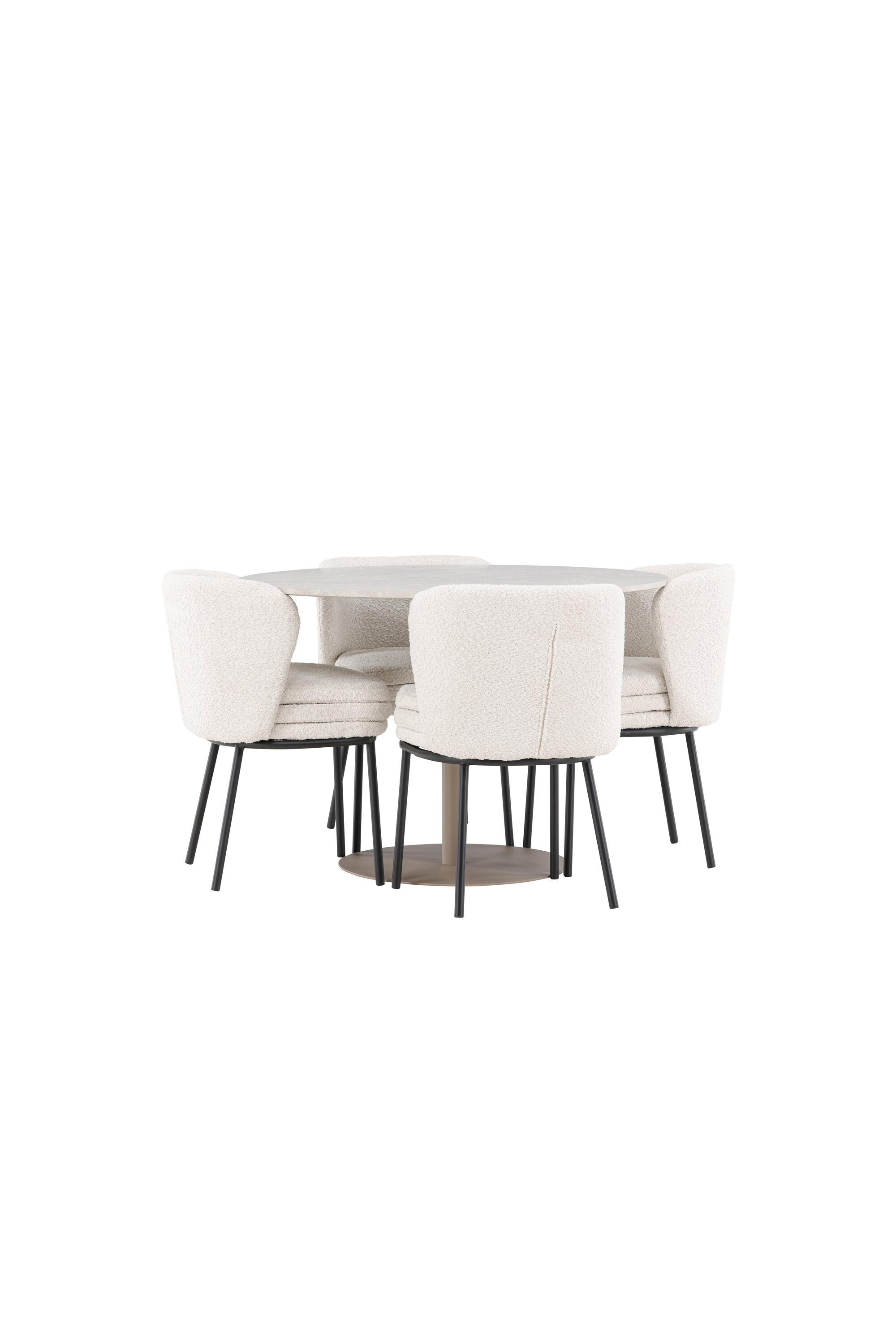 Lycke Esstisch mit Agnes Stühlen in  präsentiert im Onlineshop von KAQTU Design AG. Bartischset ist von Venture Home