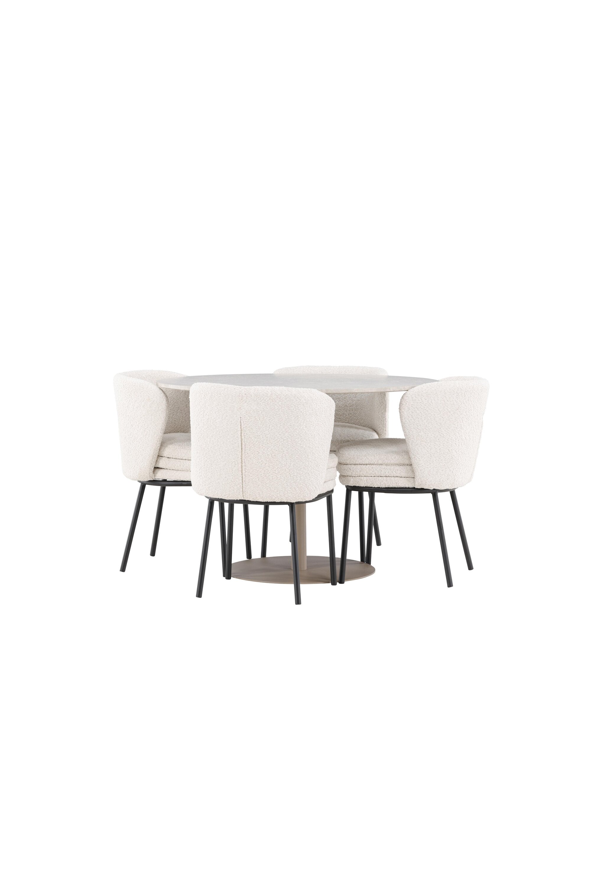 Lycke Esstisch mit Agnes Stühlen in  präsentiert im Onlineshop von KAQTU Design AG. Bartischset ist von Venture Home