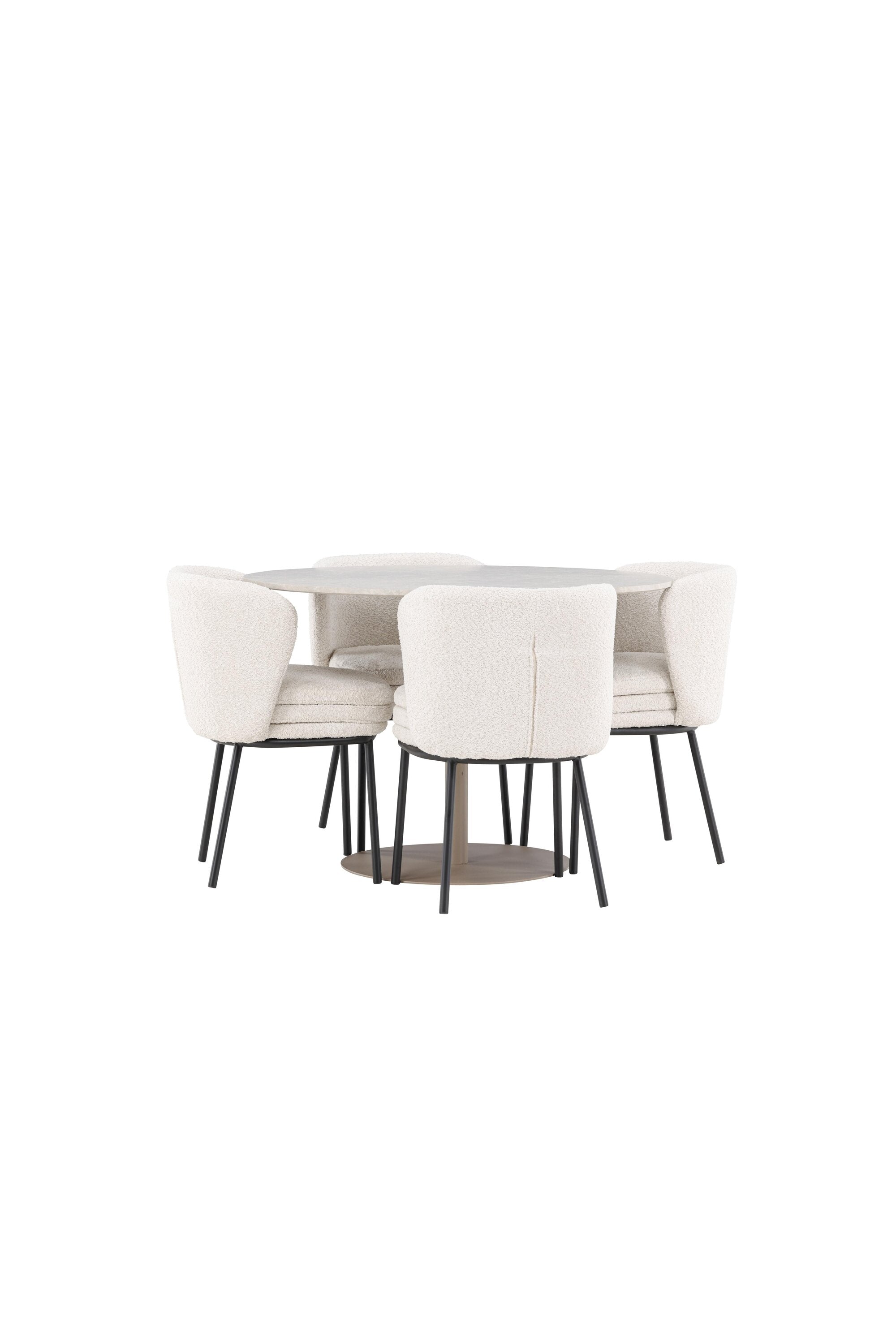 Lycke Esstisch mit Agnes Stühlen in  präsentiert im Onlineshop von KAQTU Design AG. Bartischset ist von Venture Home
