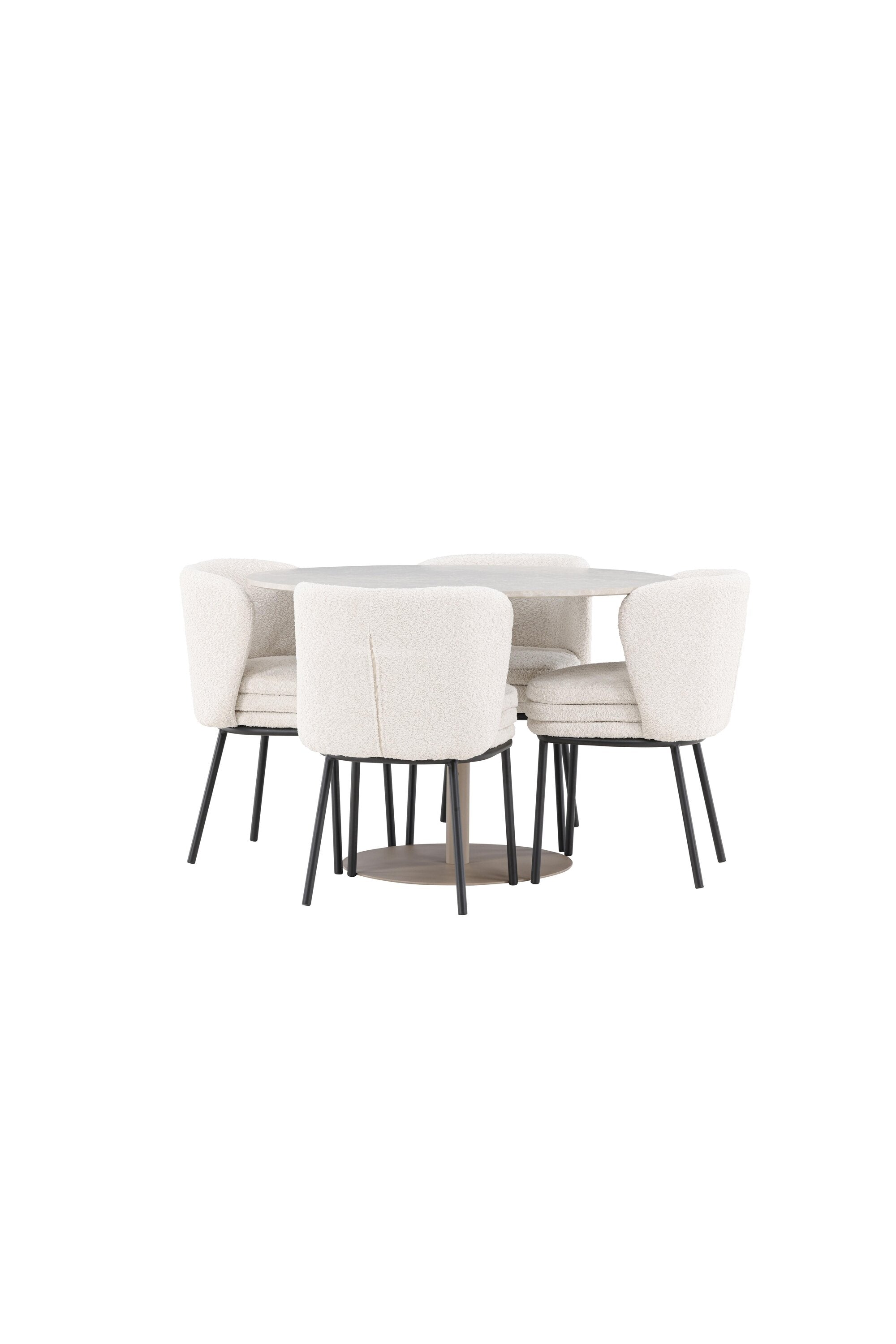 Lycke Esstisch mit Agnes Stühlen in  präsentiert im Onlineshop von KAQTU Design AG. Bartischset ist von Venture Home