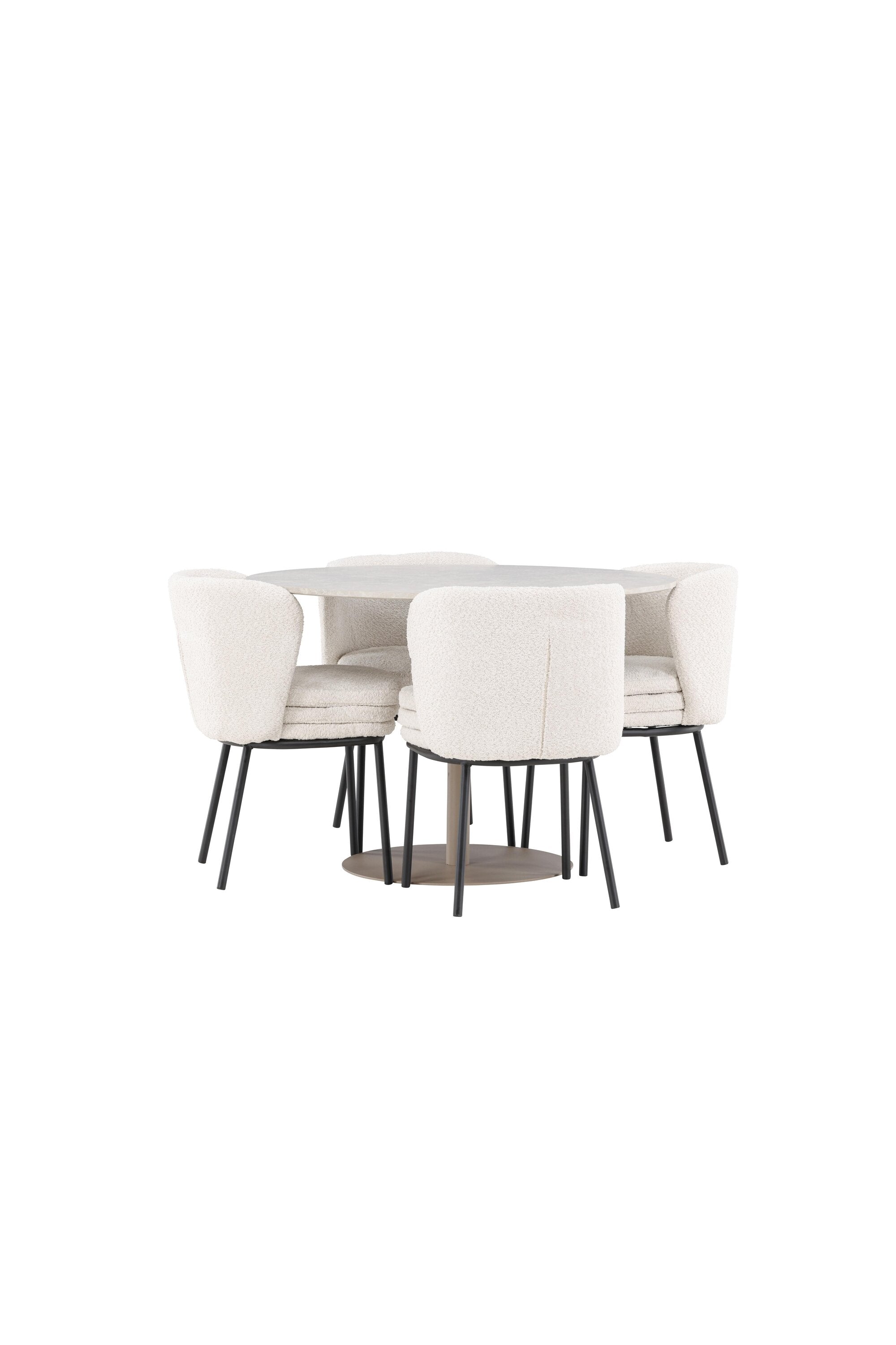 Lycke Esstisch mit Agnes Stühlen in  präsentiert im Onlineshop von KAQTU Design AG. Bartischset ist von Venture Home