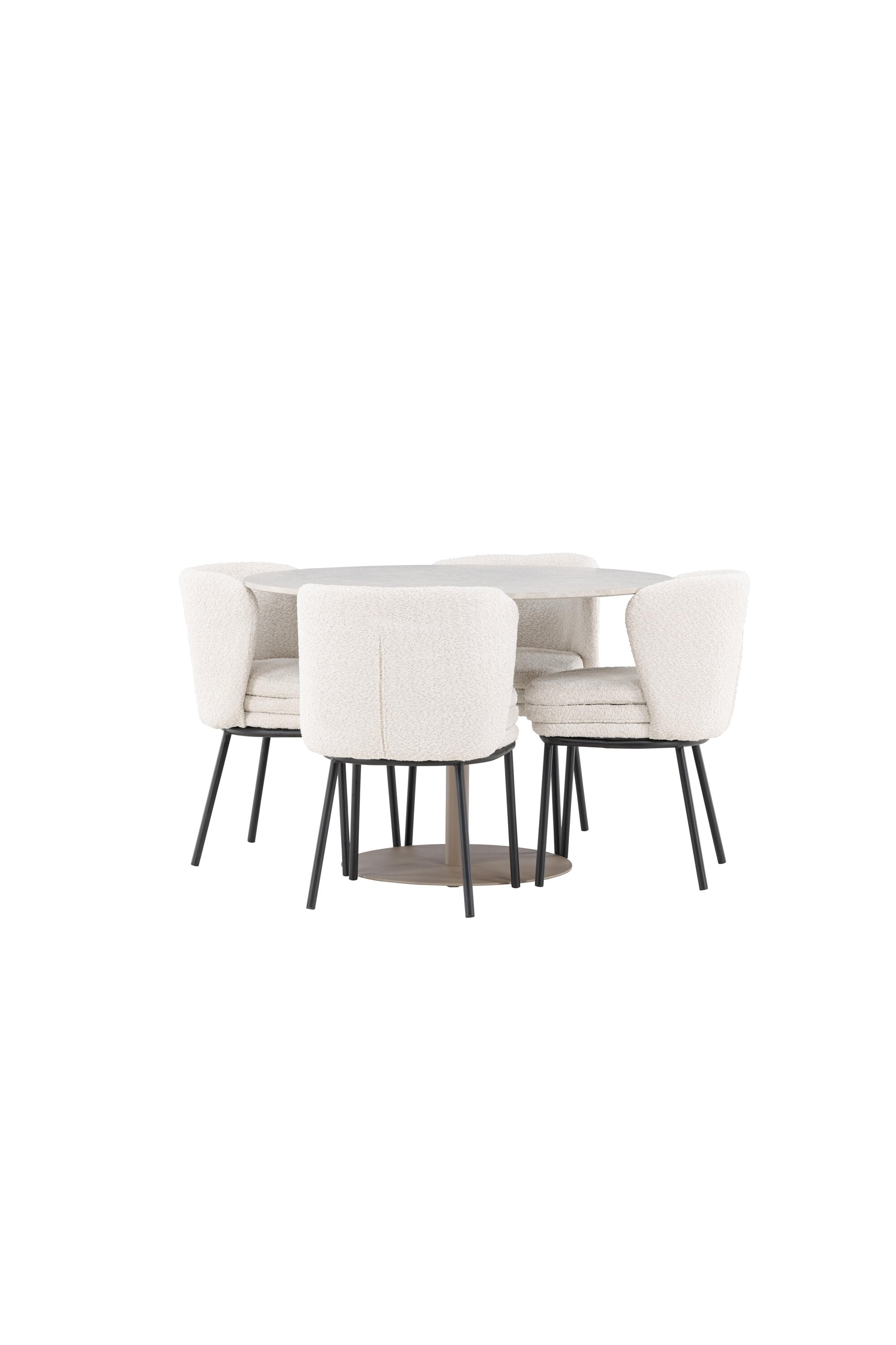Lycke Esstisch mit Agnes Stühlen in  präsentiert im Onlineshop von KAQTU Design AG. Bartischset ist von Venture Home