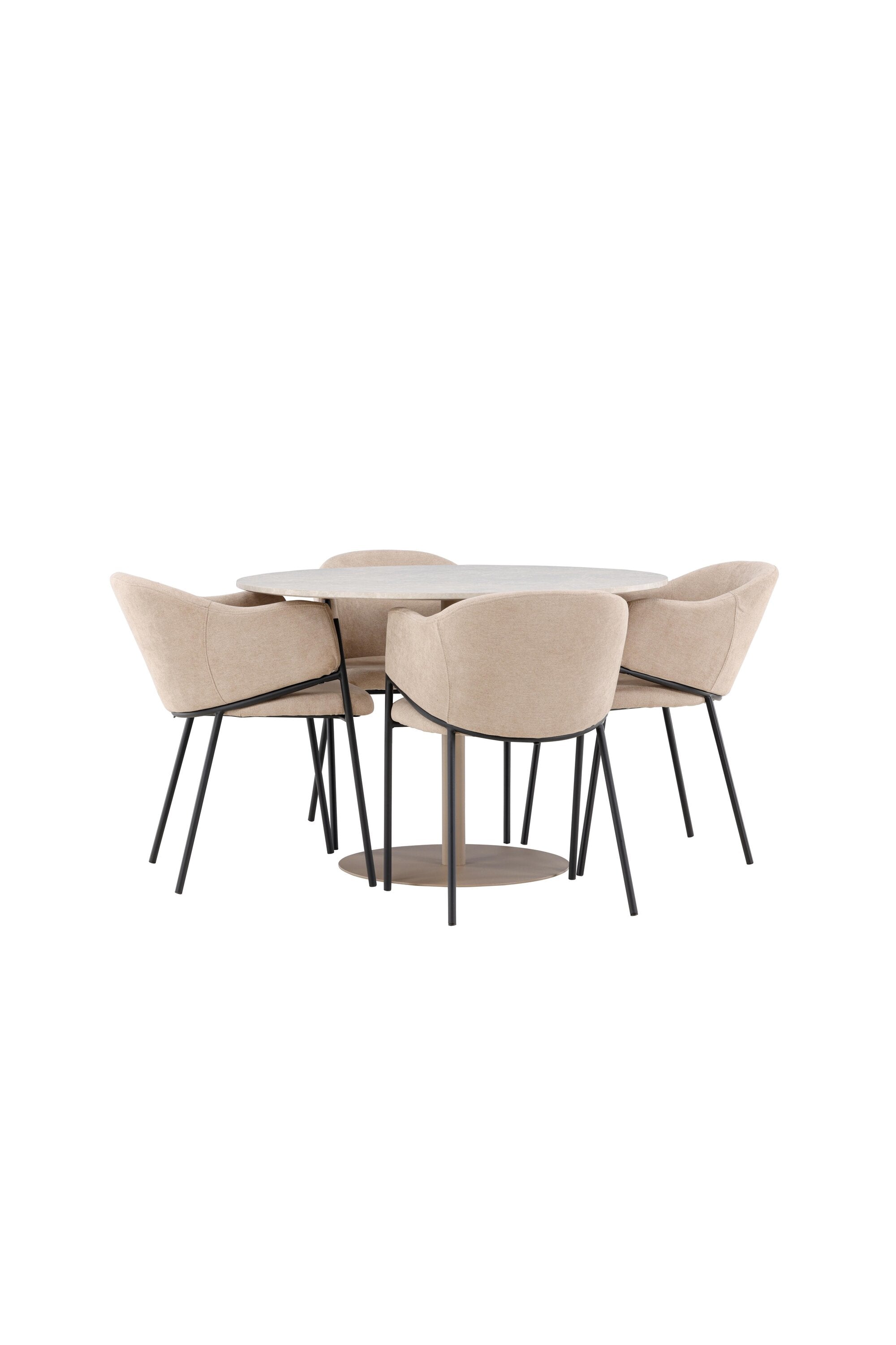 Lycke Esstisch mit Stühlen von Evelina in  präsentiert im Onlineshop von KAQTU Design AG. Bartischset ist von Venture Home