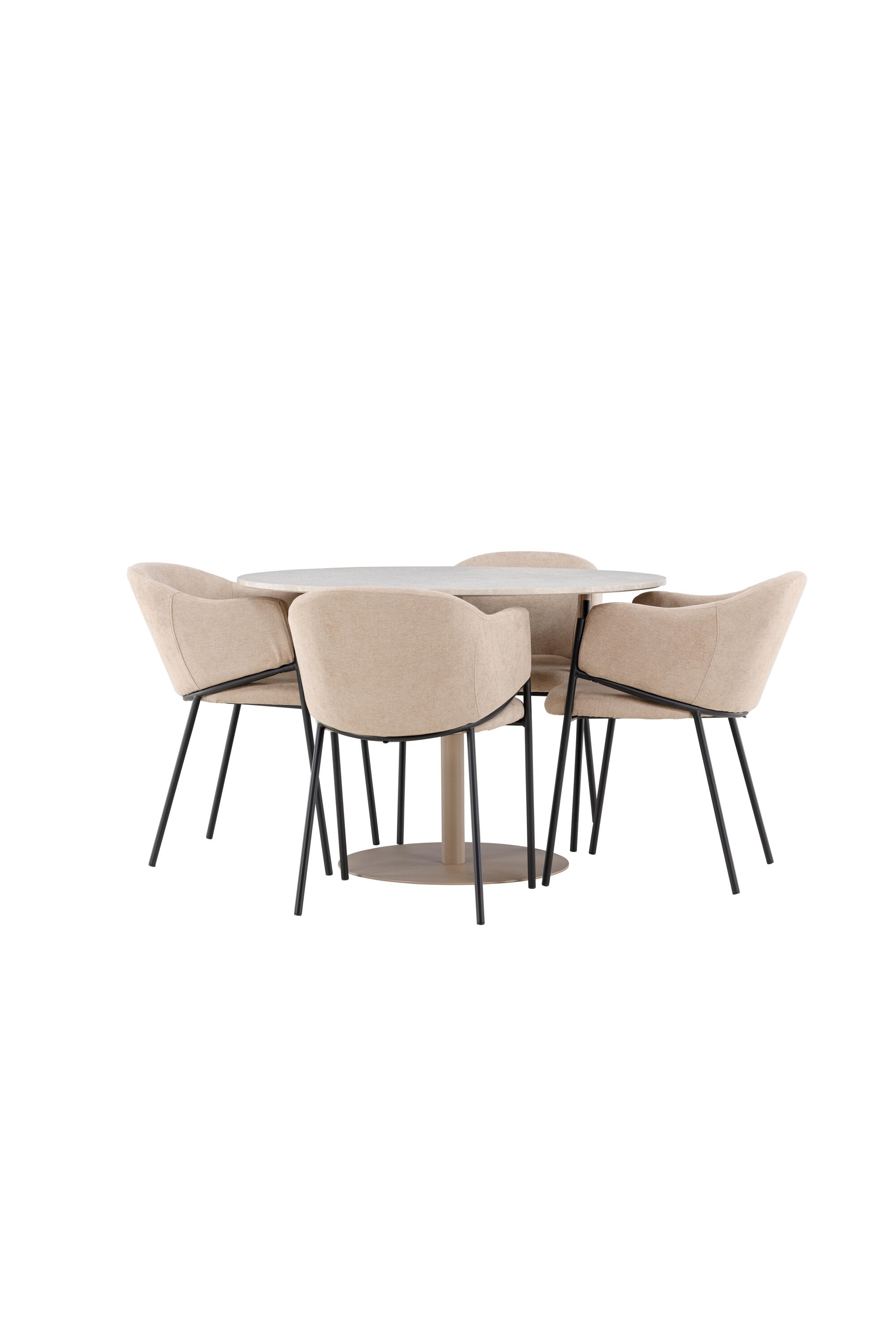 Lycke Esstisch mit Stühlen von Evelina in  präsentiert im Onlineshop von KAQTU Design AG. Bartischset ist von Venture Home
