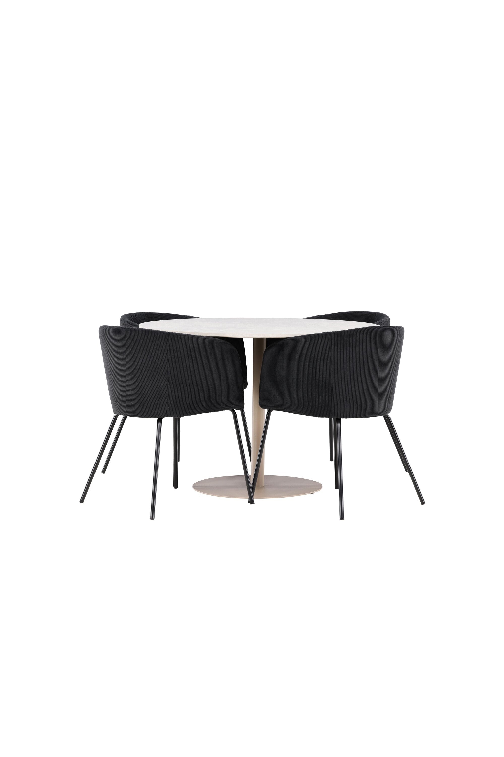 Lycke Esstisch mit Berit Stühlen in  präsentiert im Onlineshop von KAQTU Design AG. Bartischset ist von Venture Home