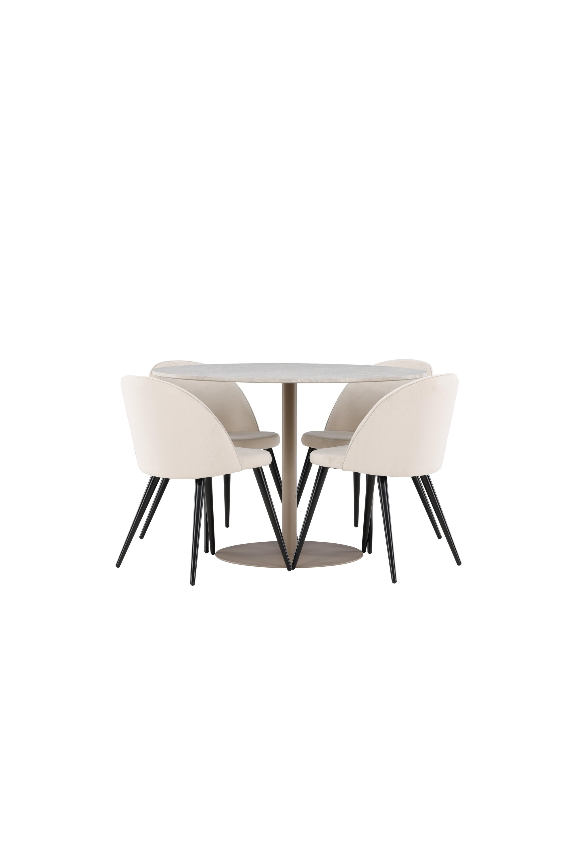 Lycke Esstisch mit Velvet Stühlen in  präsentiert im Onlineshop von KAQTU Design AG. Bartischset ist von Venture Home