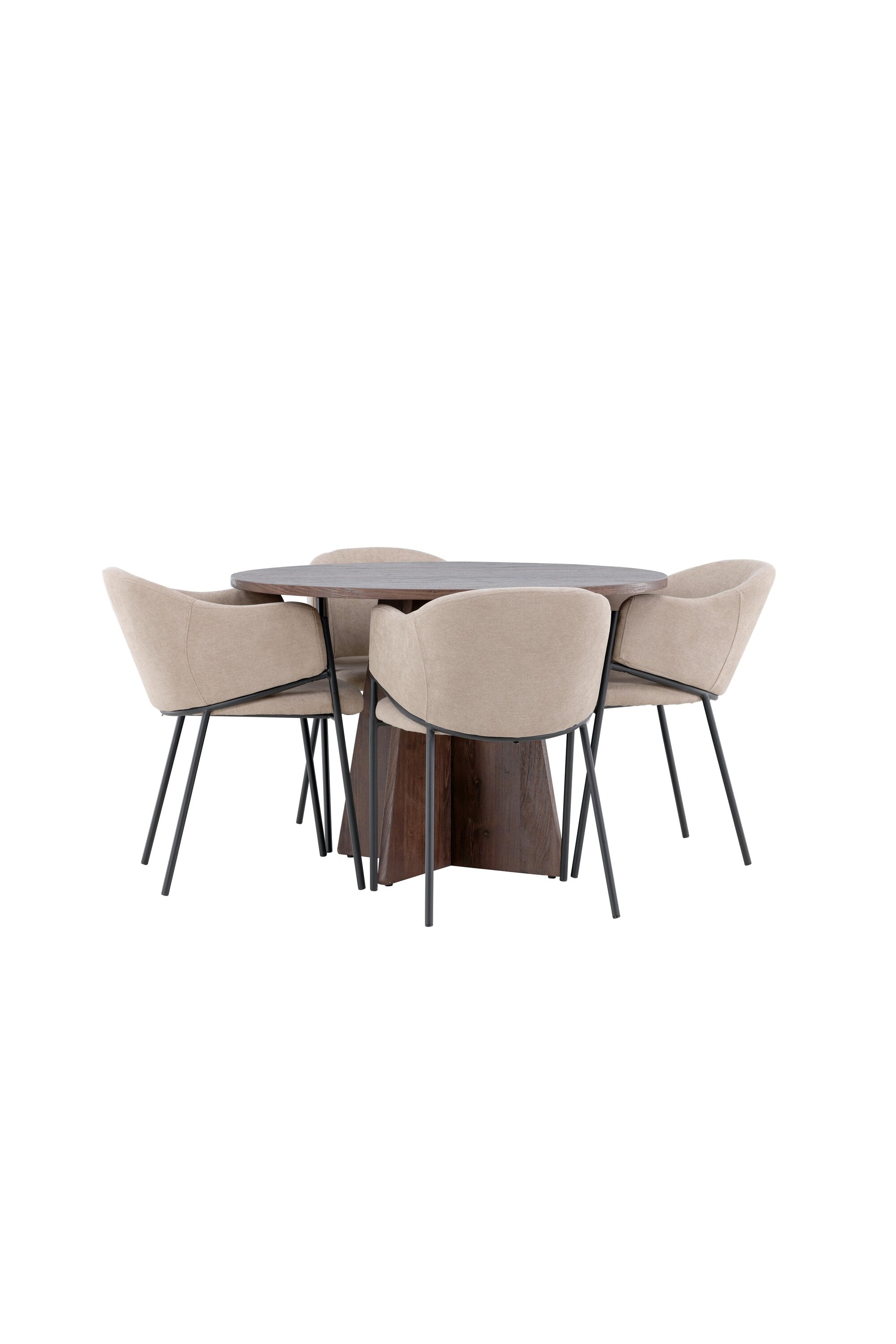 Bootcut Esszimmertisch mit Evelina Stühlen in  präsentiert im Onlineshop von KAQTU Design AG. Bartischset ist von Venture Home