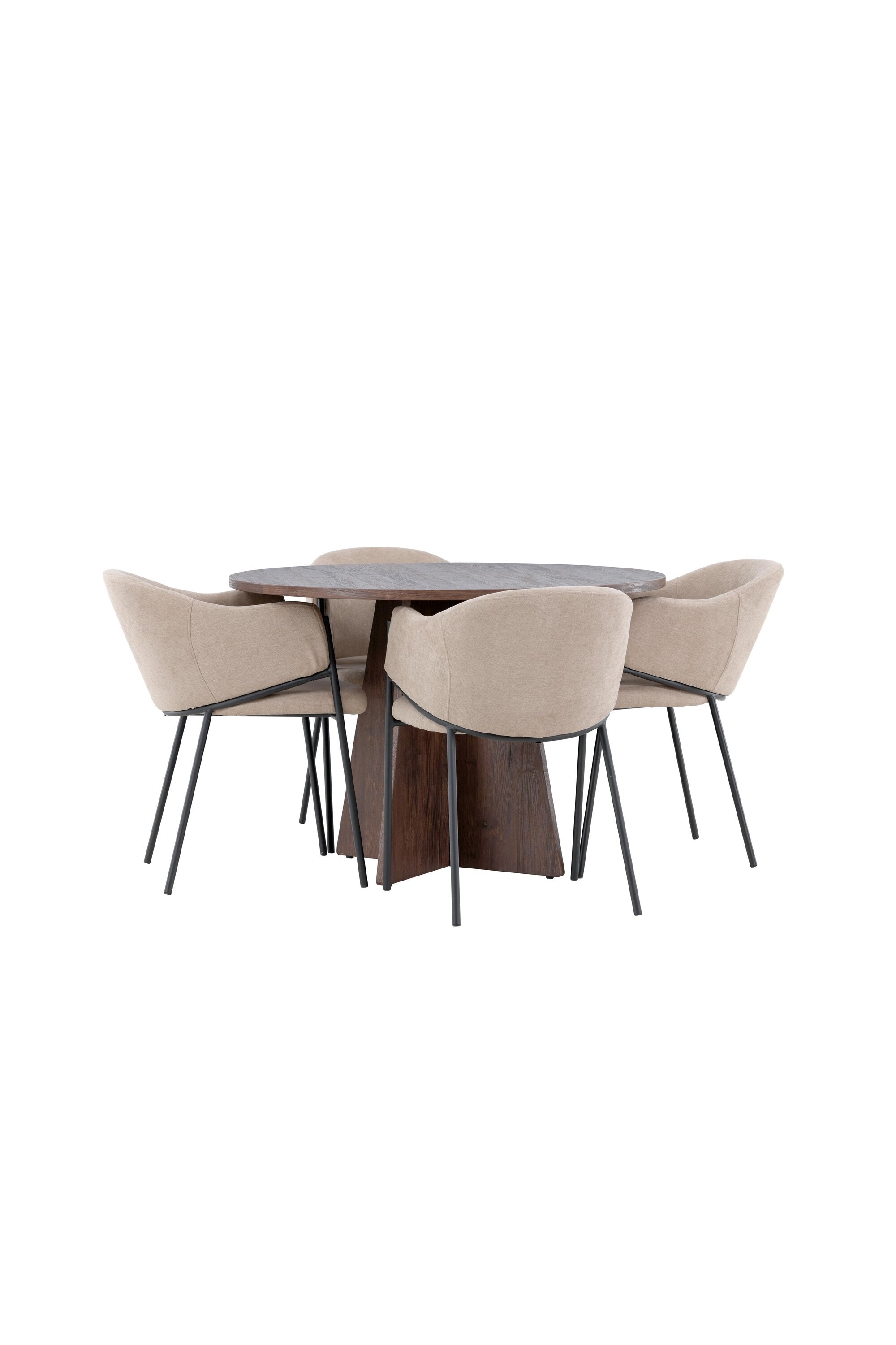 Bootcut Esszimmertisch mit Evelina Stühlen in  präsentiert im Onlineshop von KAQTU Design AG. Bartischset ist von Venture Home