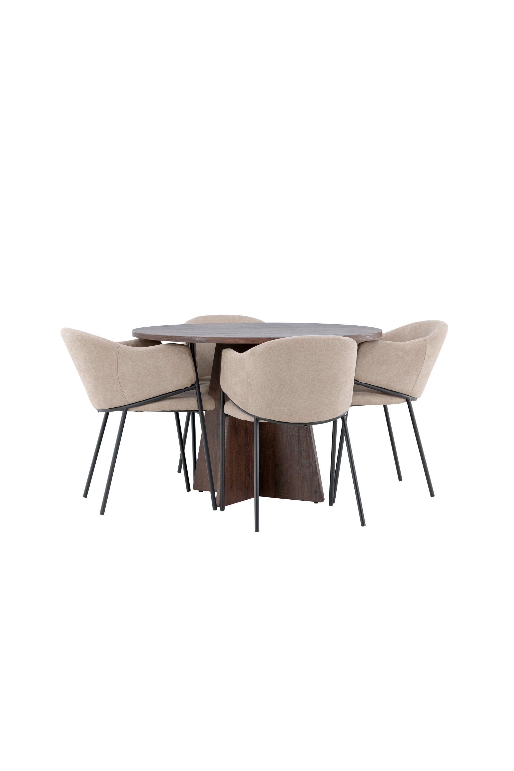 Bootcut Esszimmertisch mit Evelina Stühlen in  präsentiert im Onlineshop von KAQTU Design AG. Bartischset ist von Venture Home