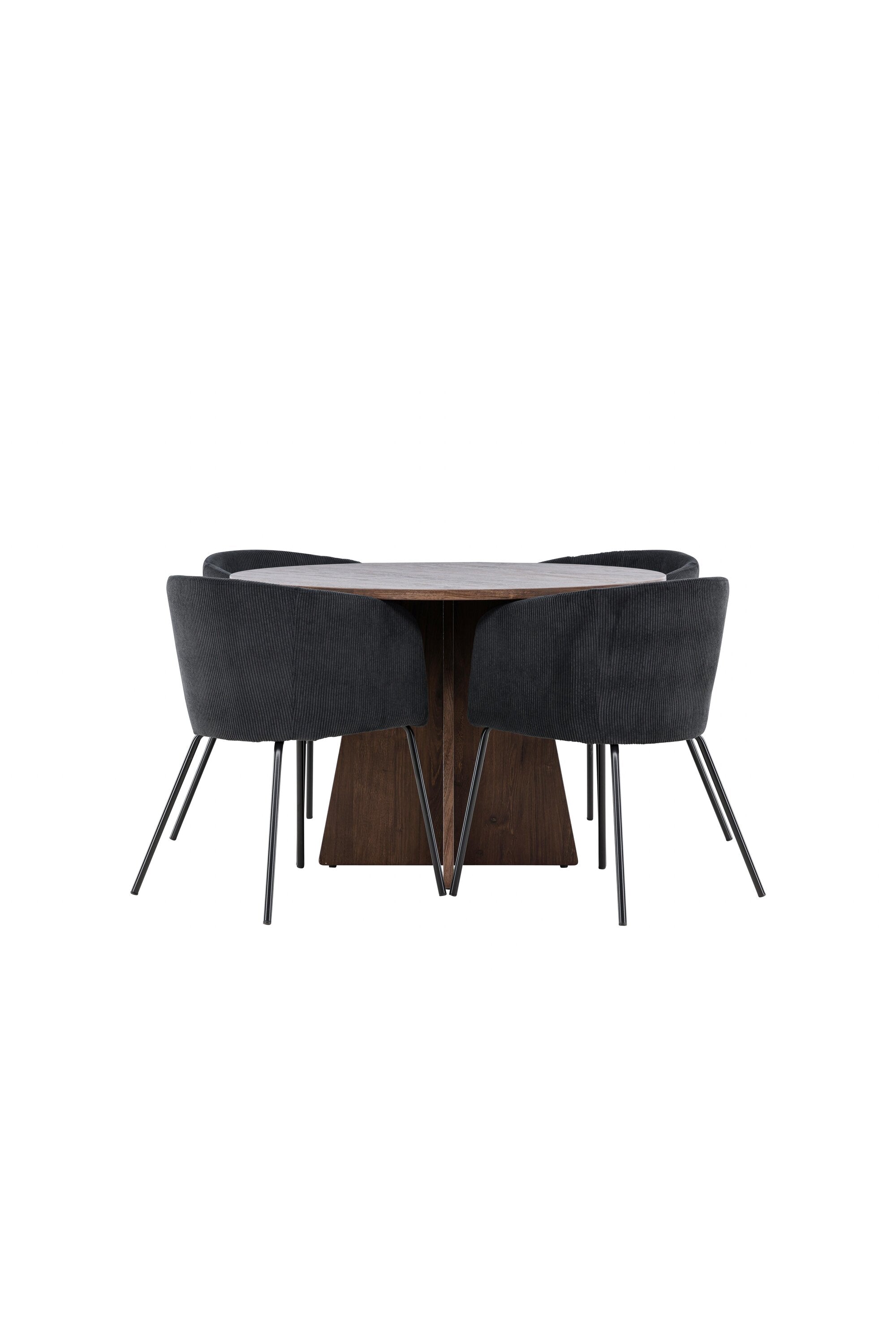 Bootcut-Esszimmertisch mit Berit-Stühlen in  präsentiert im Onlineshop von KAQTU Design AG. Bartischset ist von Venture Home