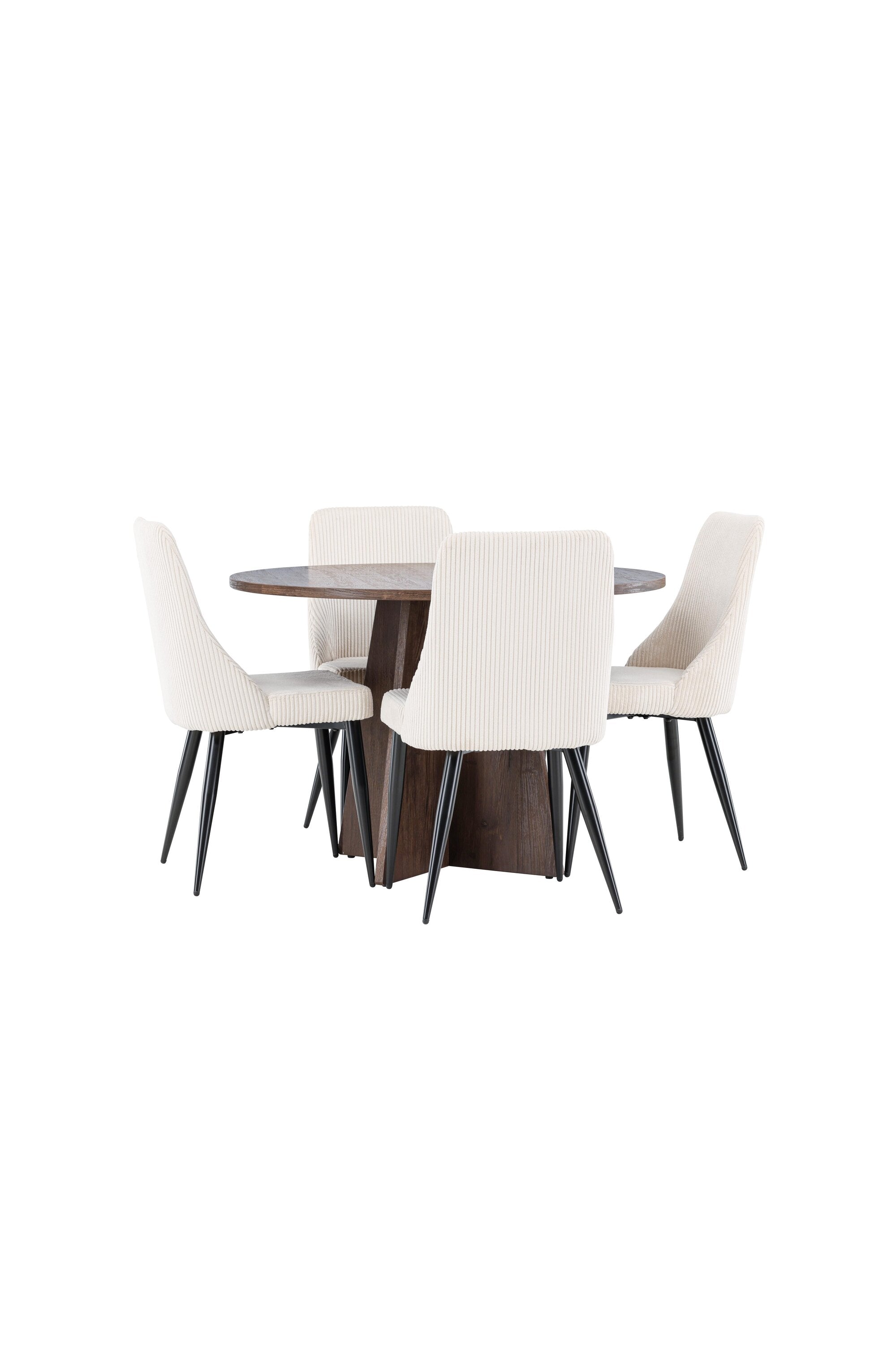 Bootcut Esstisch mit Leone Stühlen in  präsentiert im Onlineshop von KAQTU Design AG. Bartischset ist von Venture Home